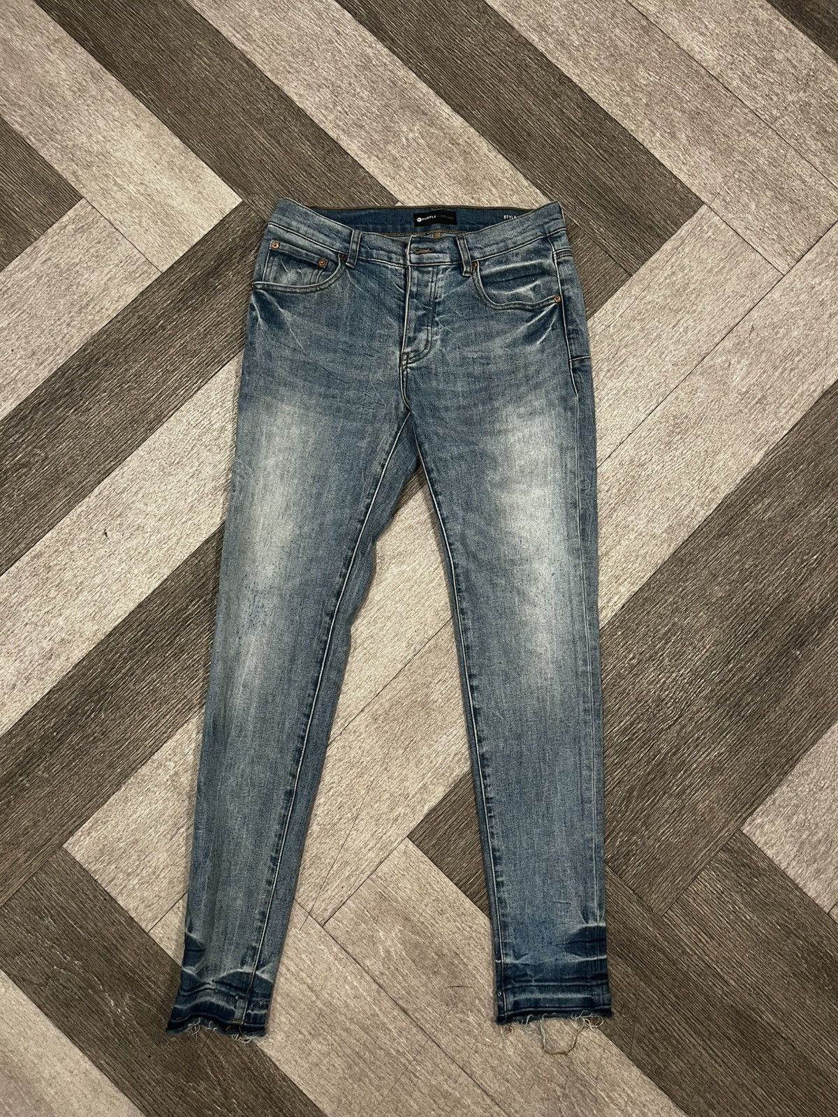 Purple Brand Blue Purple Jeans Size US 30 / EU 46 - 2 Thumbnail