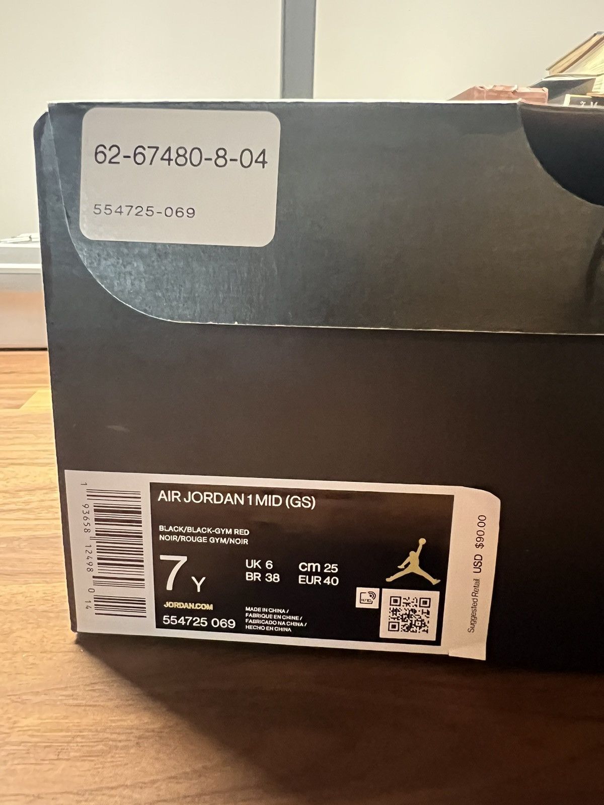 Nike Air Jordan 1 Mid Chicago Toe Size US 7 / EU 40 - 12 Thumbnail