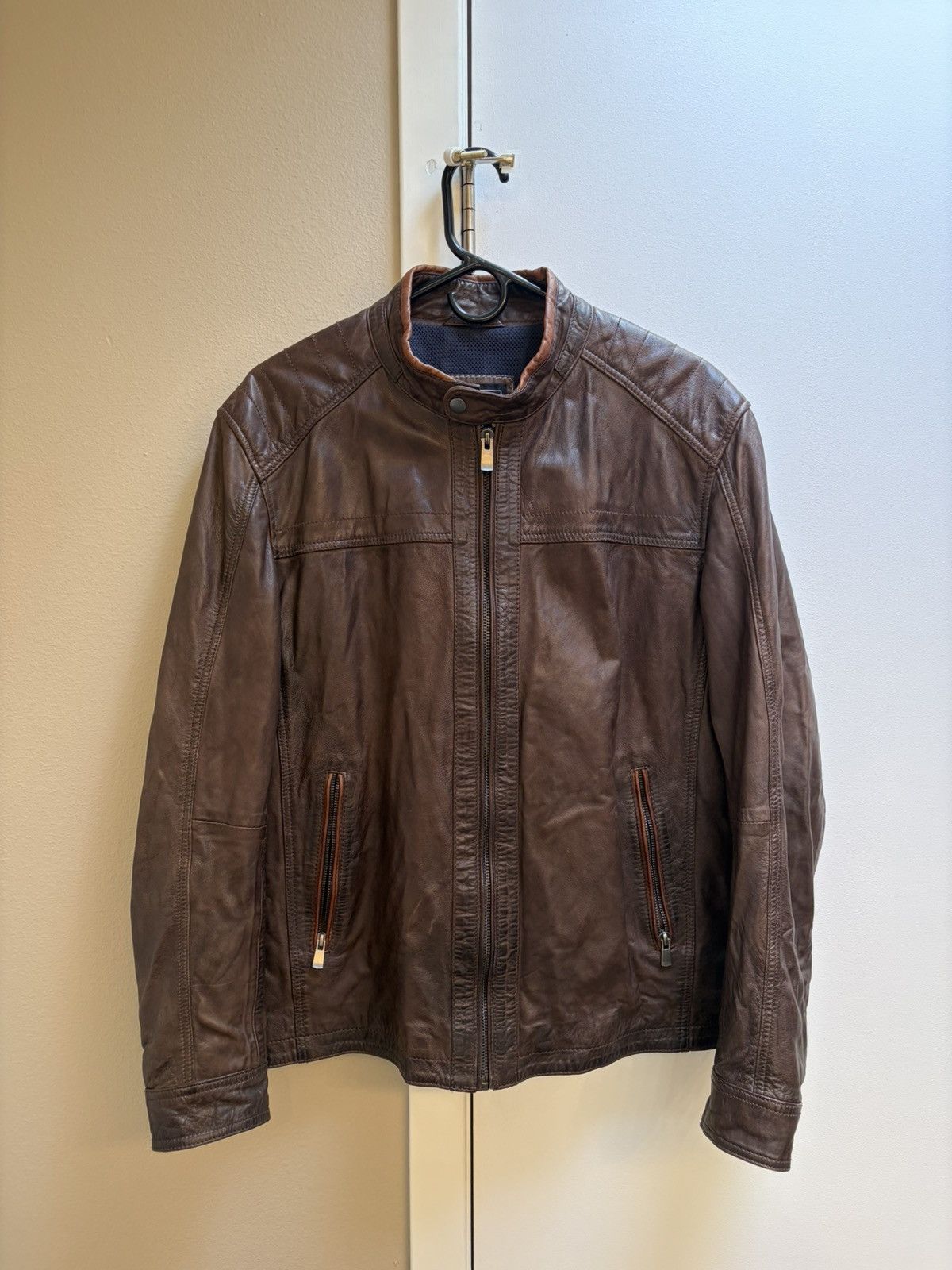 Other Missani Le Collezioni Antique Washed Lambskin Jacket Size US M / EU 48-50 / 2 - 2 Thumbnail