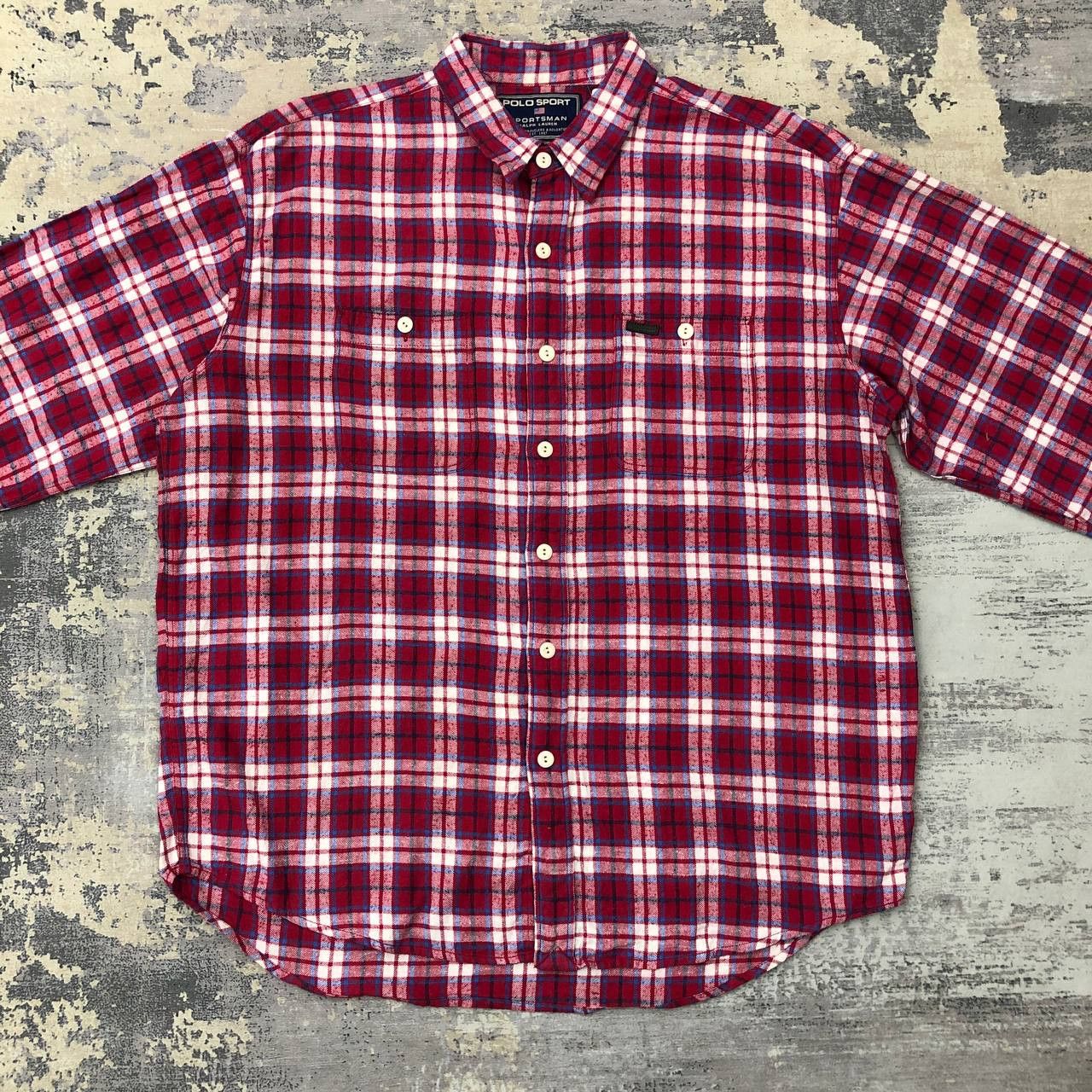 Polo Ralph Lauren × Vintage T296 VTG POLO SPORT RALPH LAUREN SPORTMAN FLANNEL SHIRTS Size US L / EU 52-54 / 3 - 4 Thumbnail