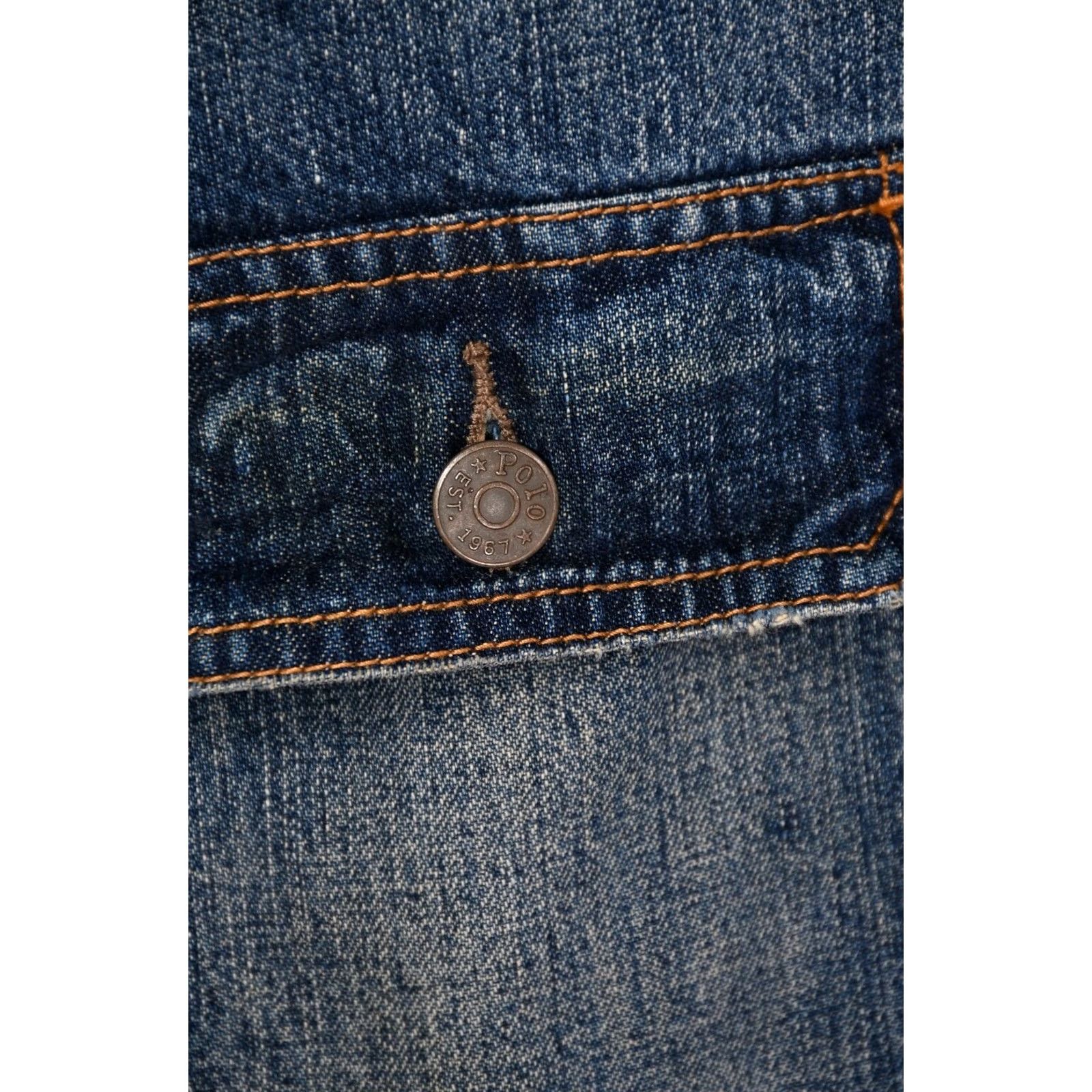 Polo Ralph Lauren Polo Ralph Lauren Jacket Denim XL Mens Blue Old School Polo Ralph Lauren Denim Jacket XL Men Blue Solid Pattern Casual Button Closure Regular Size Size US XL / EU 56 / 4 - 7 Thumbnail