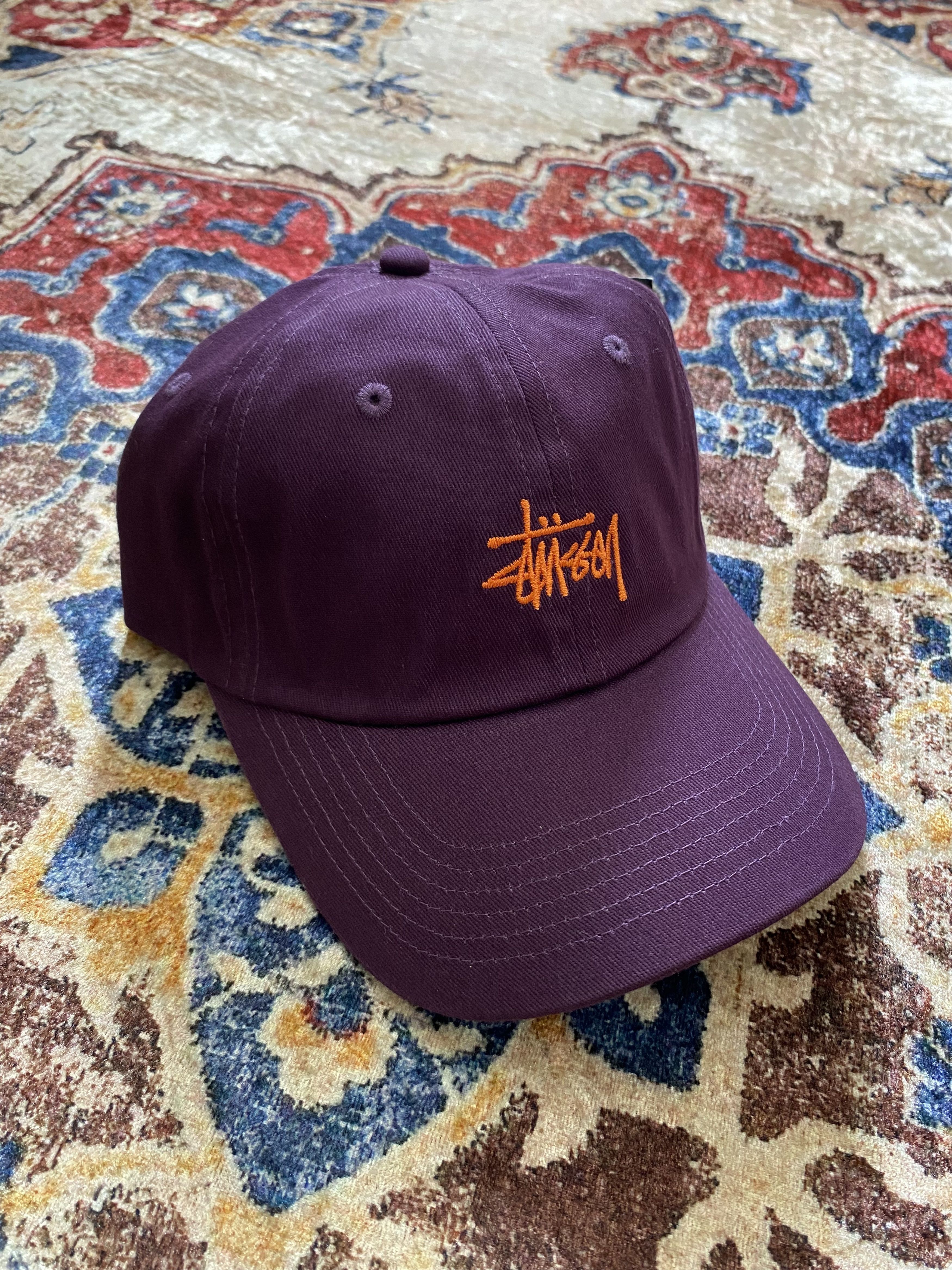 Stussy Stussy Basic Logo Twill Cap - Plum Size ONE SIZE - 1 Thumbnail