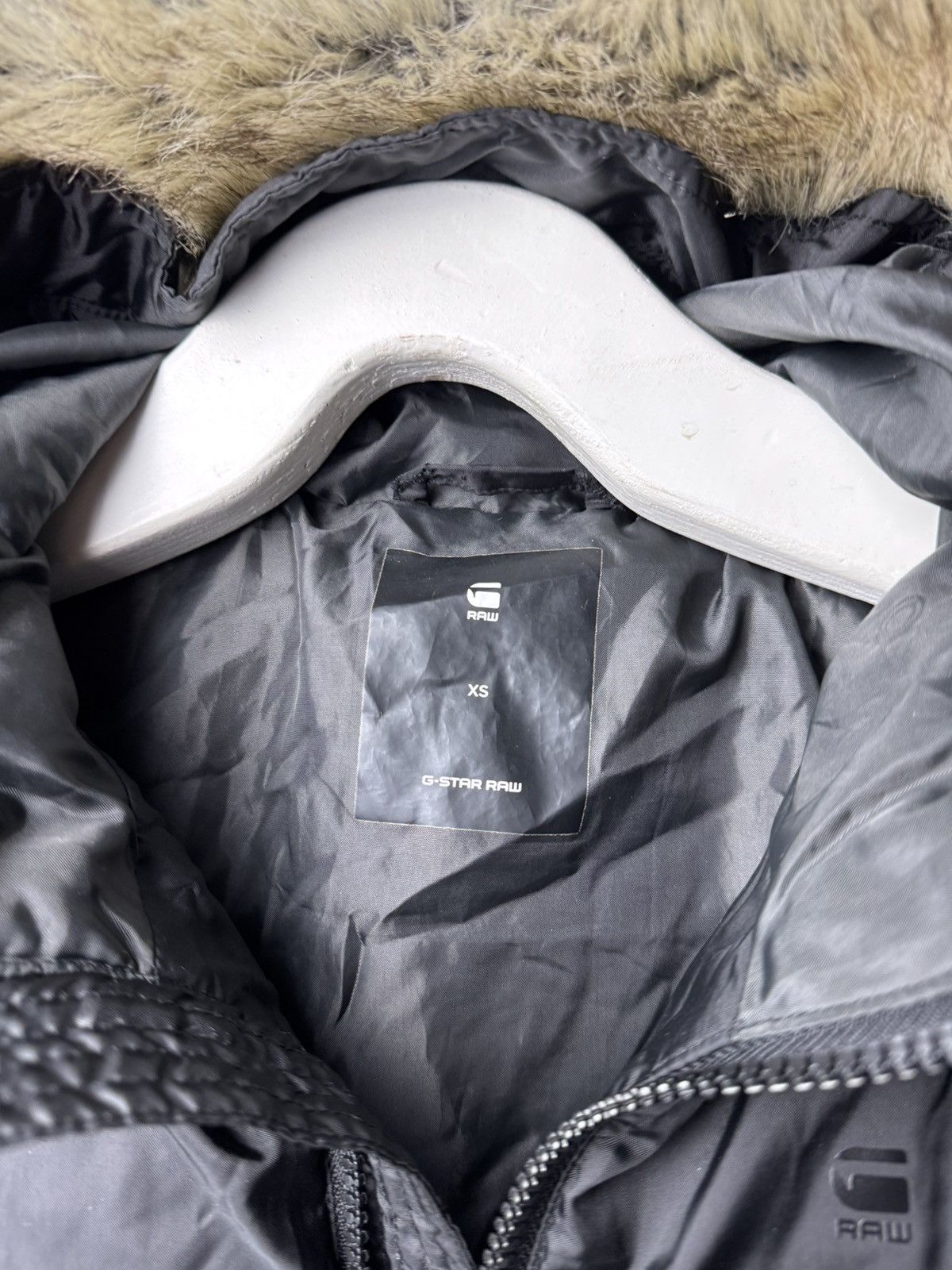 G-Star × Japanese Brand × Le Grande Bleu (L.G.B.) G-Star RawY2K Faux Fur Parka Jacket Ifsixwasnine LGB styled Size XS / US 0-2 / IT 36-38 - 6 Thumbnail