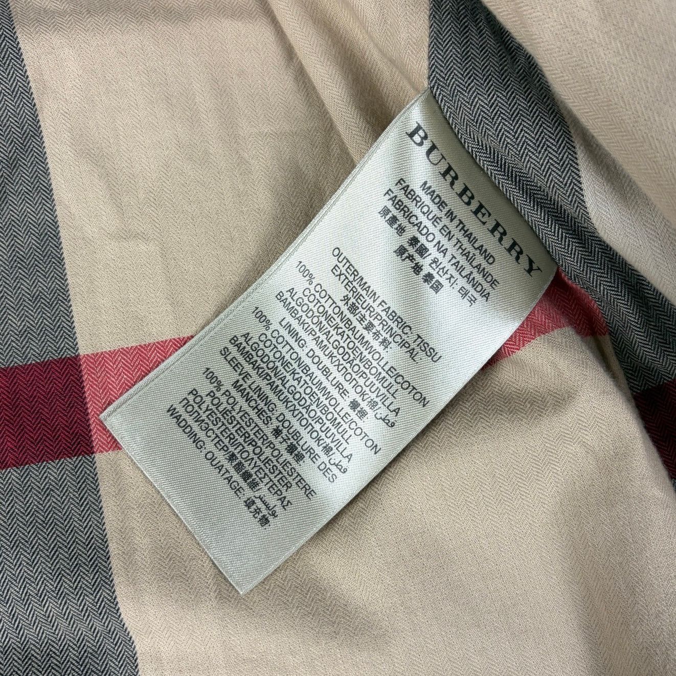 Burberry Burberry Brit Nova Check Double Breasted XXL Trench Coat Size US XXL / EU 58 / 5 - 8 Thumbnail