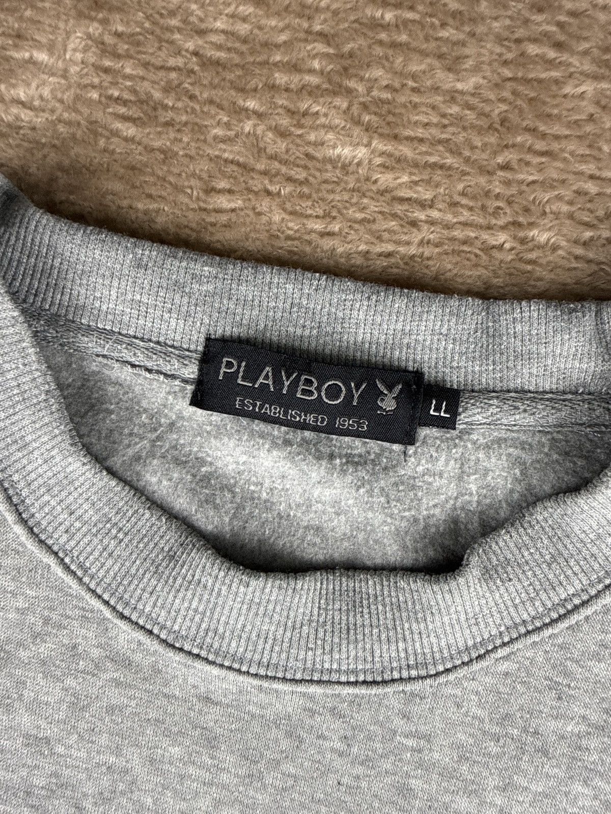 Playboy Vtg Playboy Bunny Crew Sweatshirt Double Sided Sleeve Rare Size US L / EU 52-54 / 3 - 5 Thumbnail