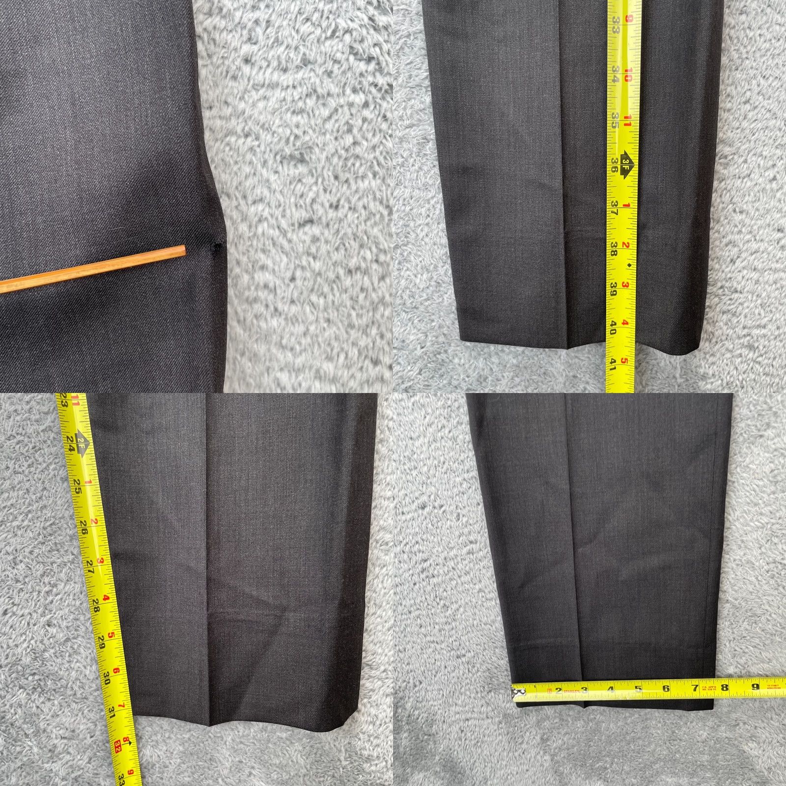 Bonobos Bonobos Mens Gray Wool Dress Pants Straight Fit 29 Business Formal Office Wear Size US 29 - 8 Thumbnail