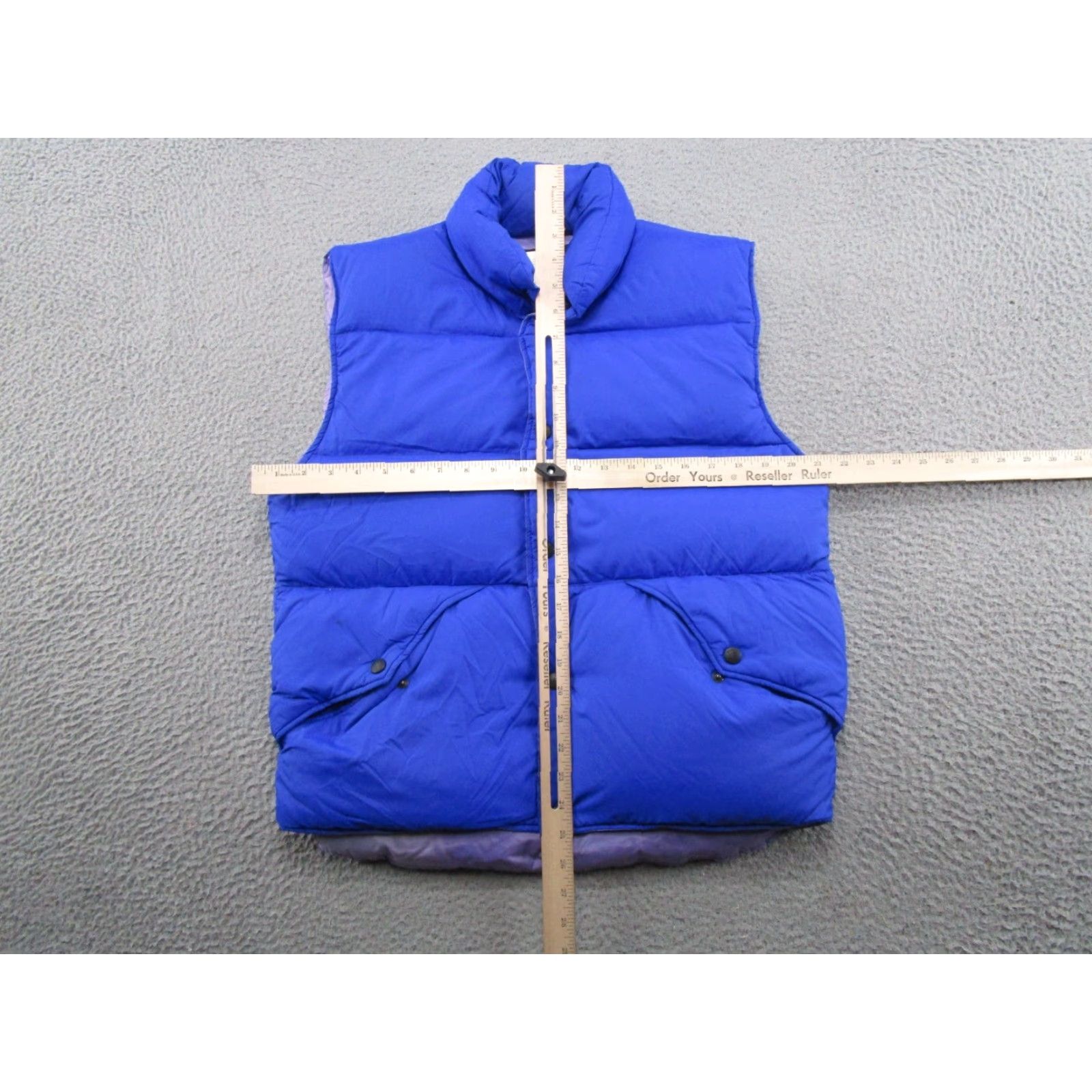 Vintage VINTAGE REI Vest Puffer Nylon Snap Up Blue Down Size US S / EU 44-46 / 1 - 6 Thumbnail