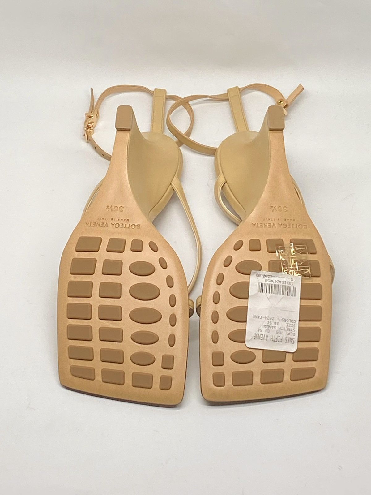 Bottega Veneta Bottega Veneta Stretch Ankle Strap Wedge Sandal size 36.5 Size US 6.5 / IT 36.5 - 13 Thumbnail