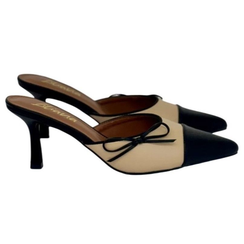 Other LILIANA / Mindi-1 / Vintage-Inspired/ Beige & Black / Sling Size US 10 / IT 40 - 2 Thumbnail