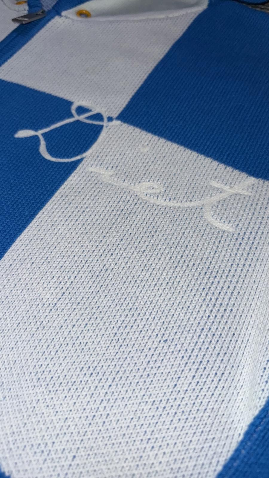 Diet Starts Monday Blue Checkered Zip