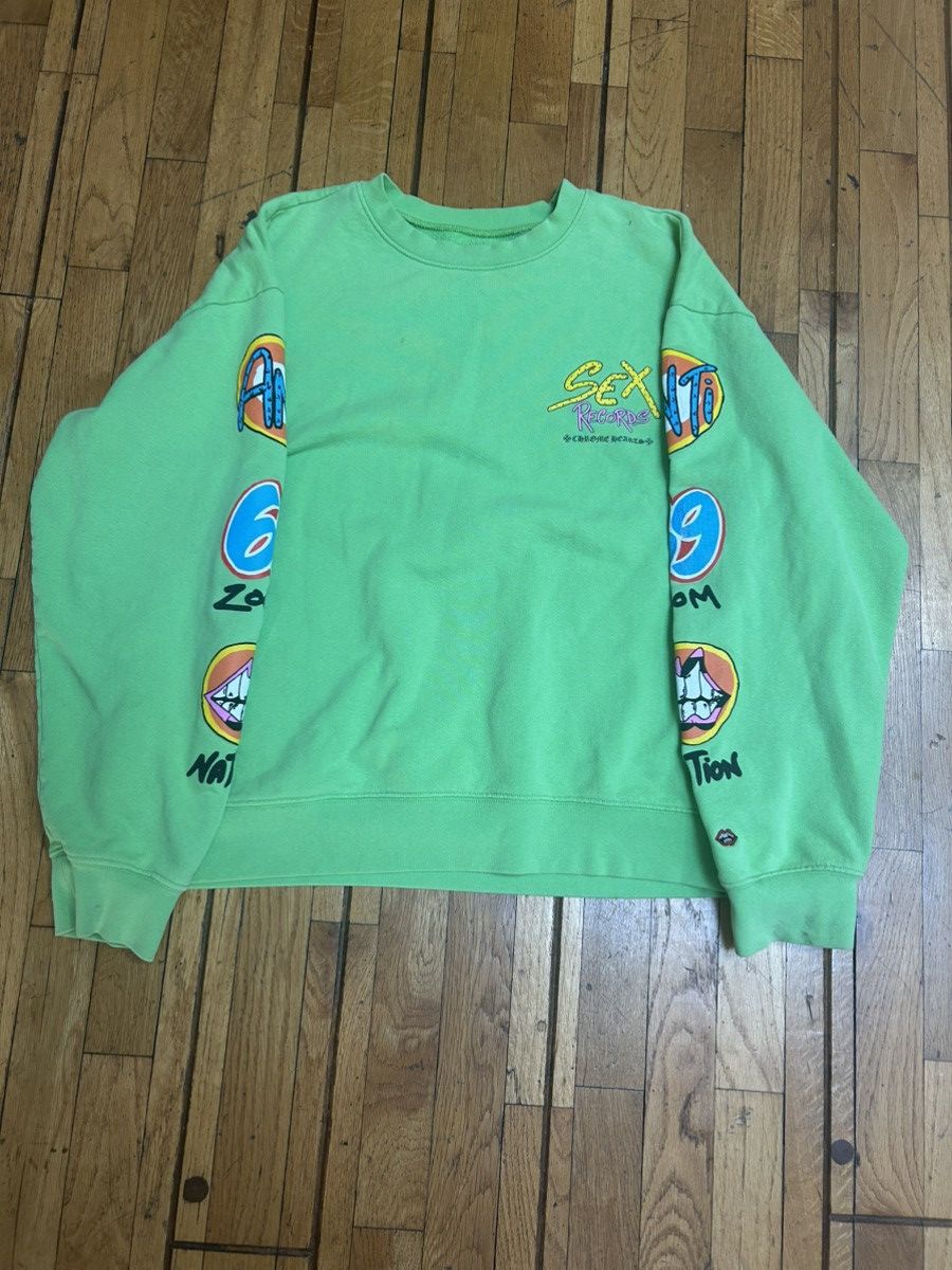 Chrome Hearts Sex Records Green Long Sleeve | Grailed