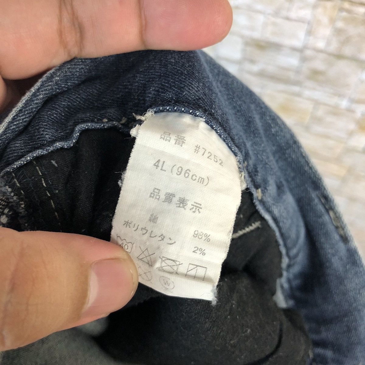 Japanese Brand Japanese Brand Blue Cargo Distressed Denim Pants #A1001 Size US 37 - 19 Thumbnail