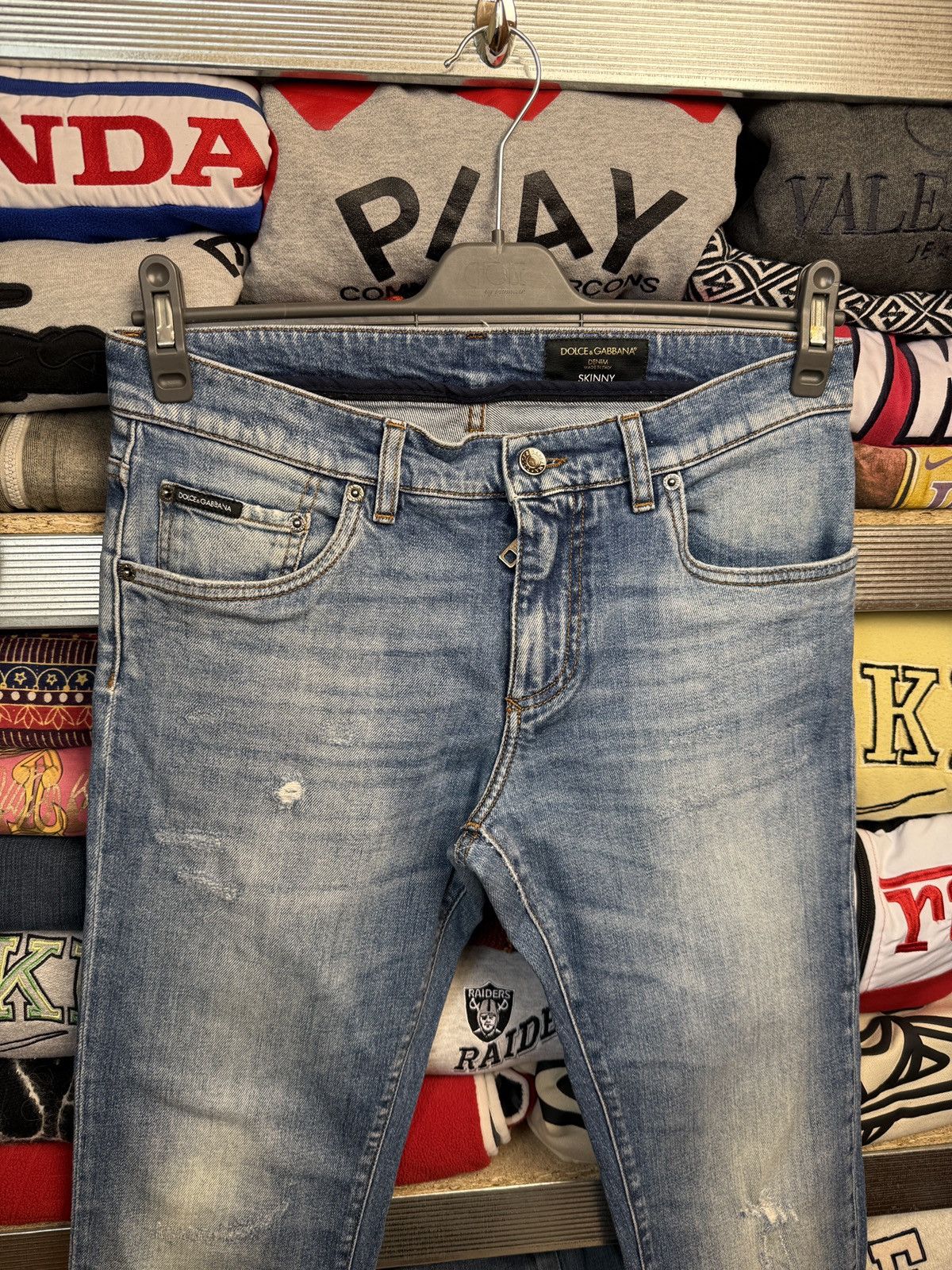 Dolce & Gabbana Vintage Dolce Gabbana Metal Logo Denim Jeans Luxury Y2K Size 34" / US 12 / IT 48 - 3 Thumbnail
