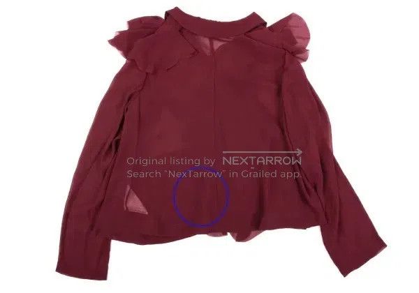 Comme des Garcons Comme Des Garcons Red vintage segmented design sheer top Size S / US 4 / IT 40 - 3 Thumbnail