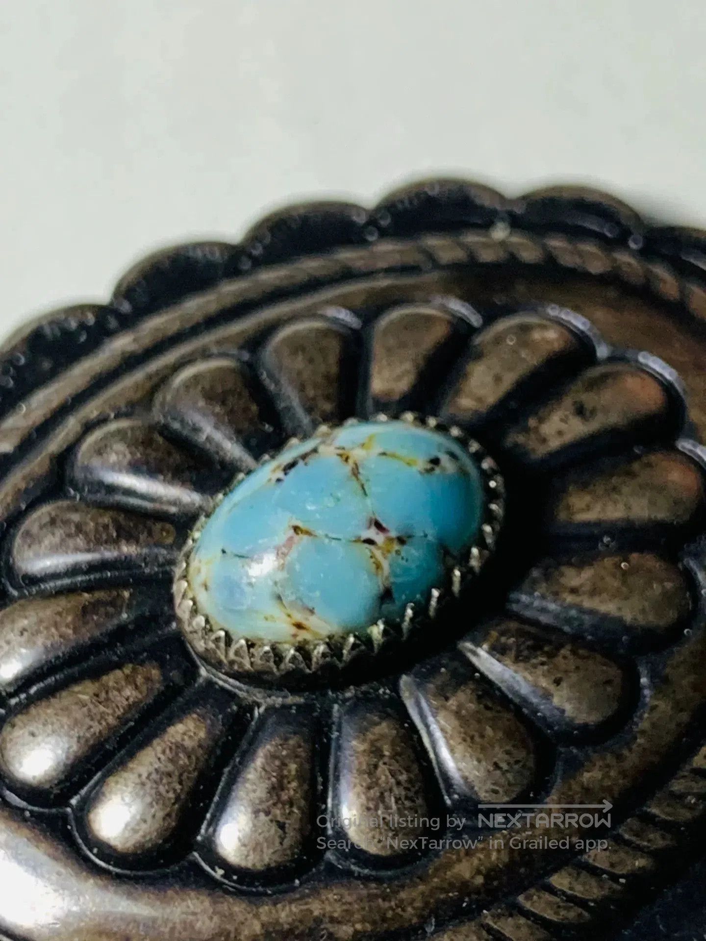 Other Navajo Silver Turquoise Buckle. Size ONE SIZE - 3 Thumbnail