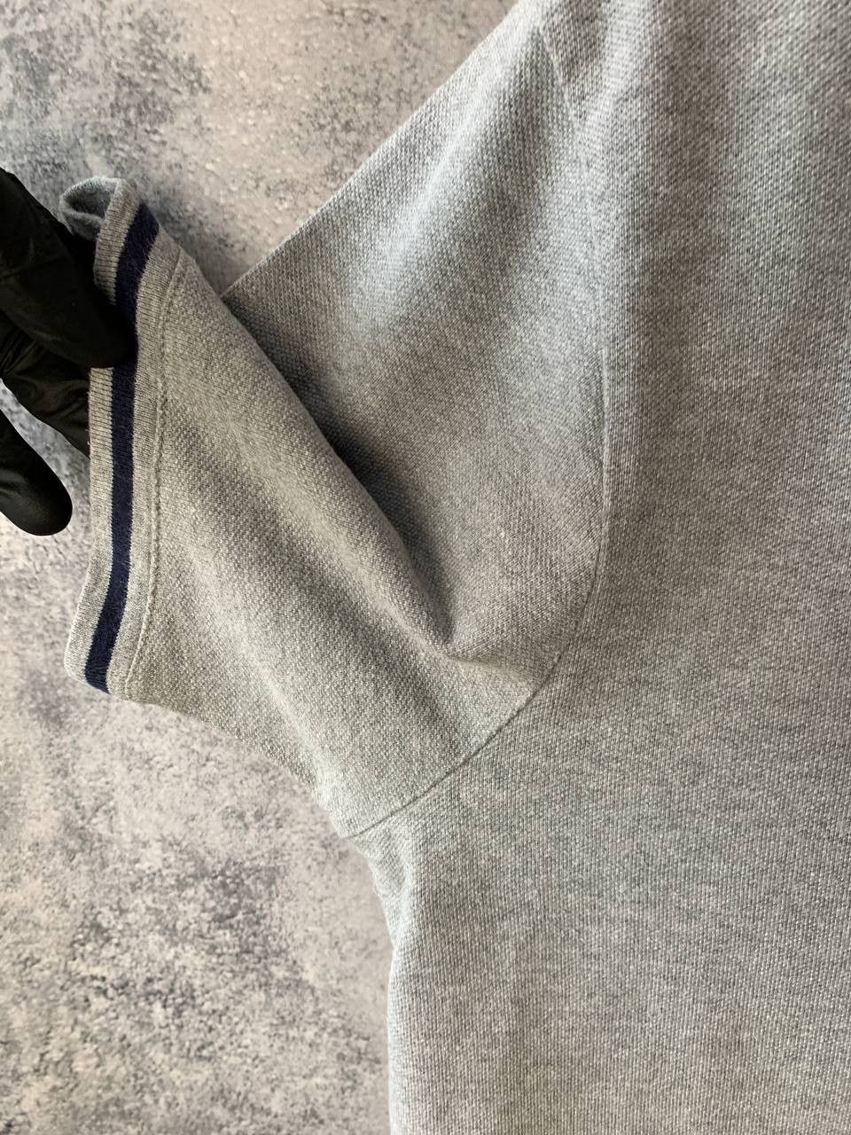 Polo Ralph Lauren × Vintage Polo Ralph Lauren Vintage 90s V-Neck T-Shirt Gray Pique Size US L / EU 52-54 / 3 - 7 Thumbnail