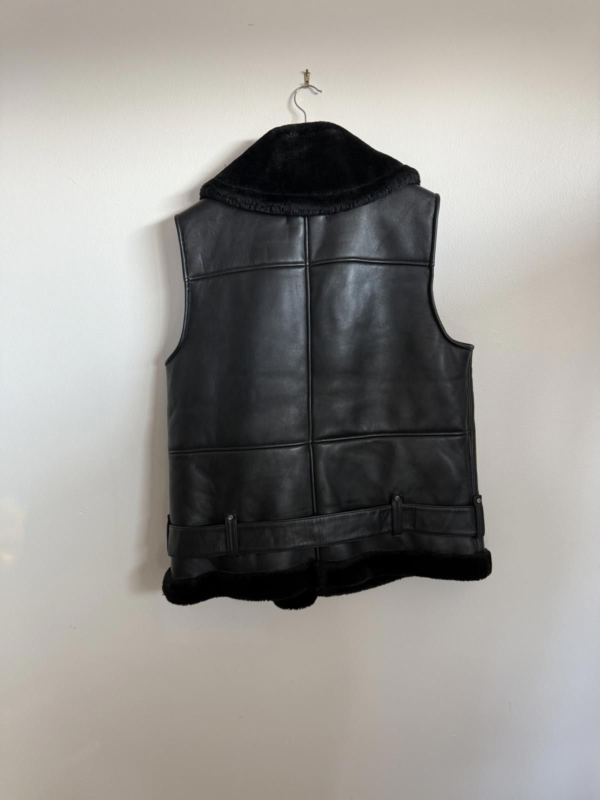 Other Walter Baker Black Leather Shearling Vest XL Size XL / US 12-14 / IT 48-50 - 3 Thumbnail