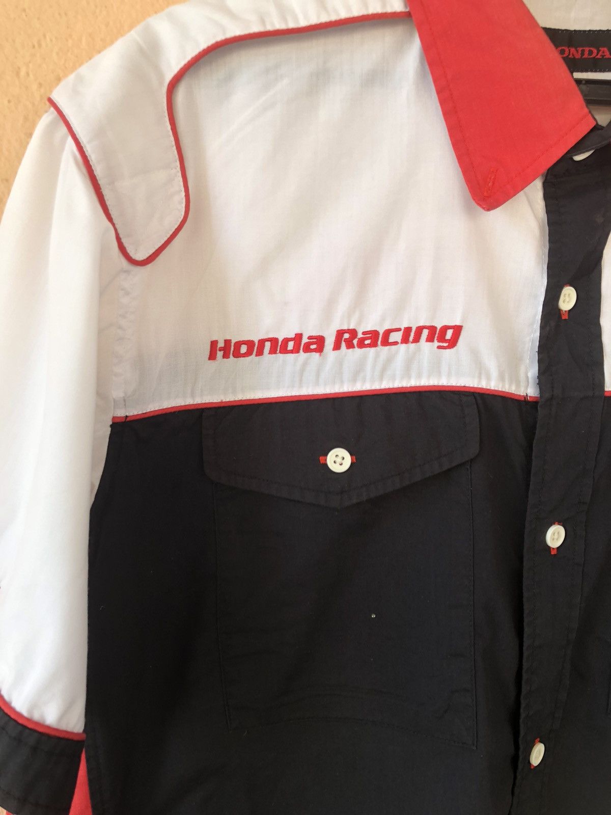 Honda × Japanese Brand × Vintage Vintage Honda Racing Button Up Shirt Size US L / EU 52-54 / 3 - 5 Thumbnail