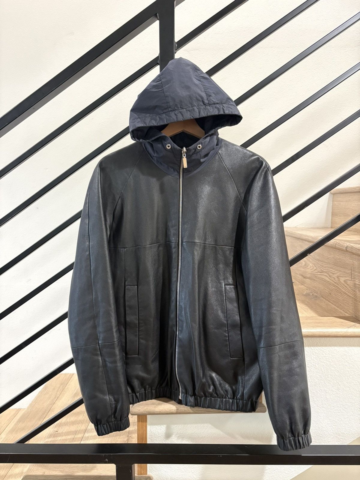 Dior × Hedi Slimane Dior Homme 06 Hedi White Leather Jacket 44 46