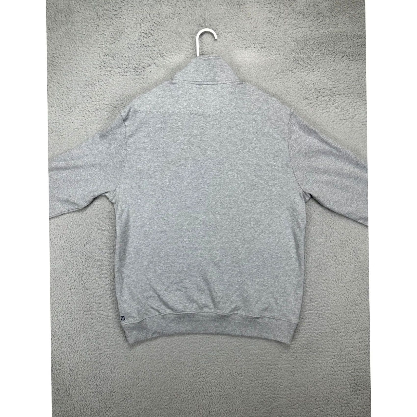 Chaps Chaps Performance Pullover Sweatshirt Mens Large Grey Striped Quarter Zip NEW Size US L / EU 52-54 / 3 - 4 Thumbnail