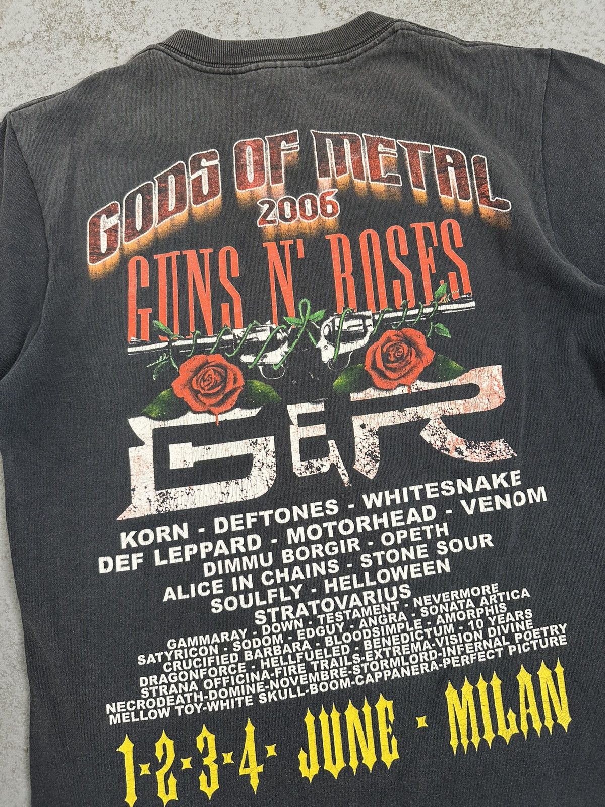 Band Tees Vintage 2006 Gods Of Metal Iron Maiden Deftones Korn T-Shirt Size US S / EU 44-46 / 1 - 14 Thumbnail