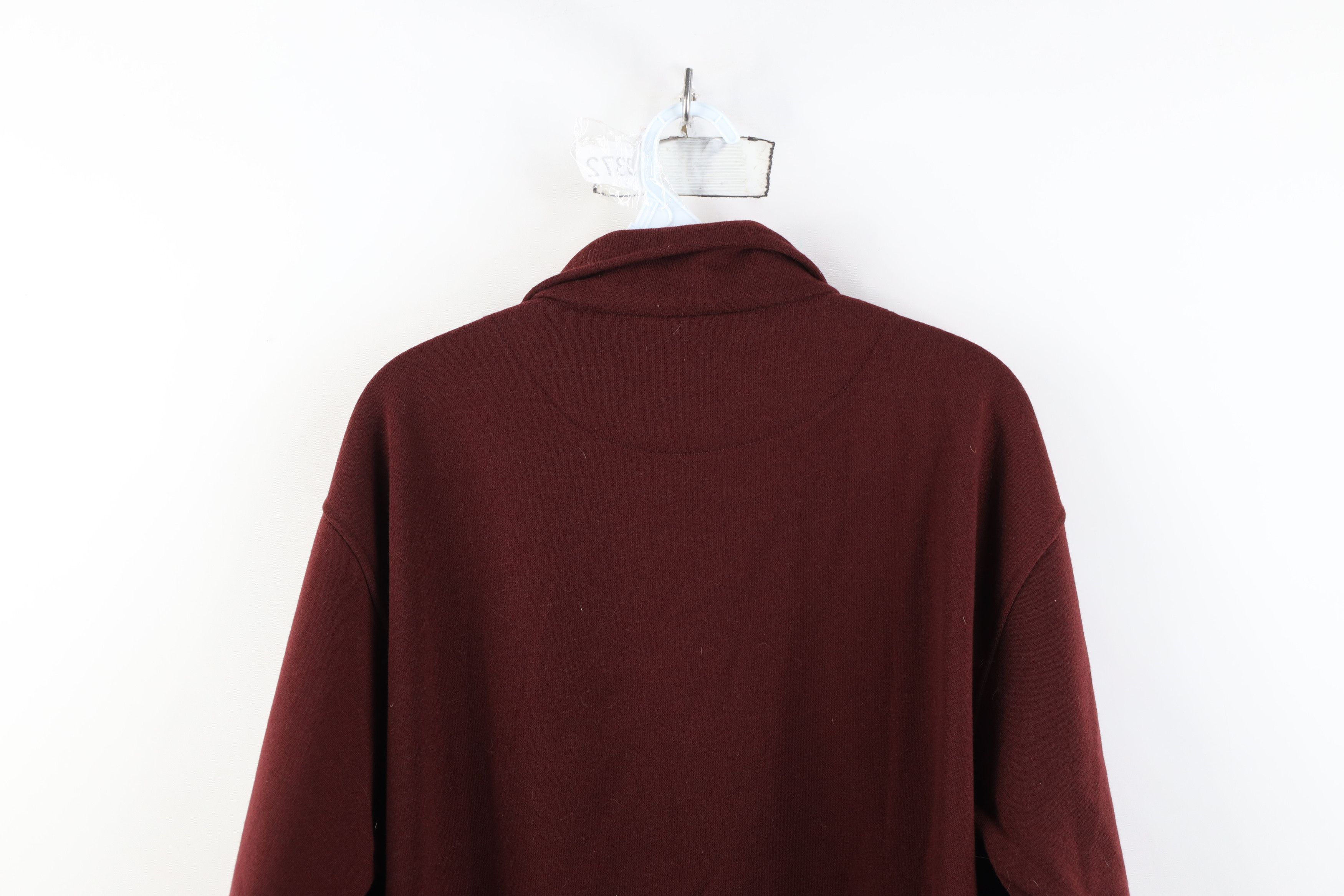Vintage Vintage 90s Streetwear Collared Pullover Sweatshirt Red Size US XL / EU 56 / 4 - 12 Thumbnail
