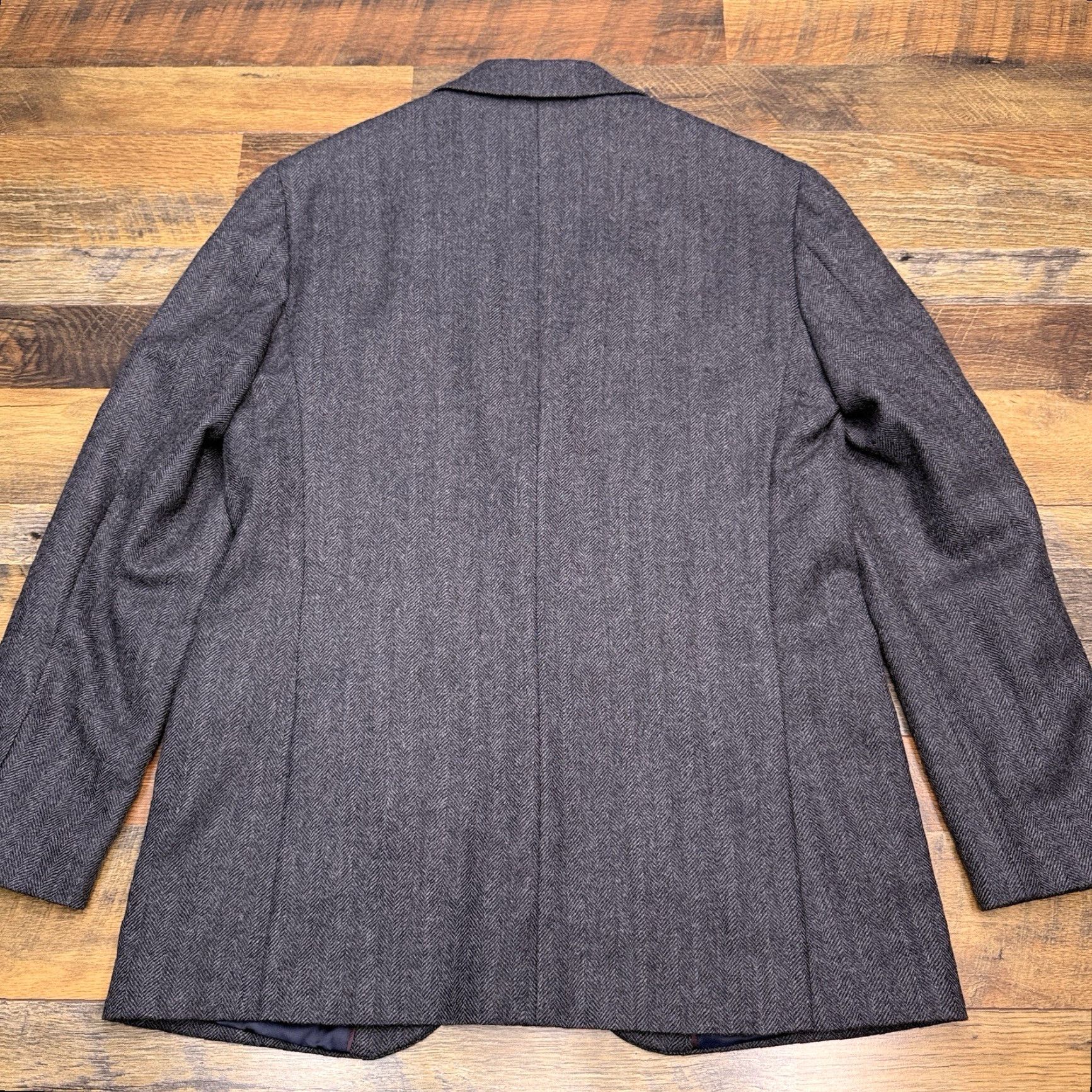 Jos. A. Bank Jos A Bank Tailored Fit Tweed Blazer 42 Long Gray Sport Coat Size 42R - 2 Thumbnail