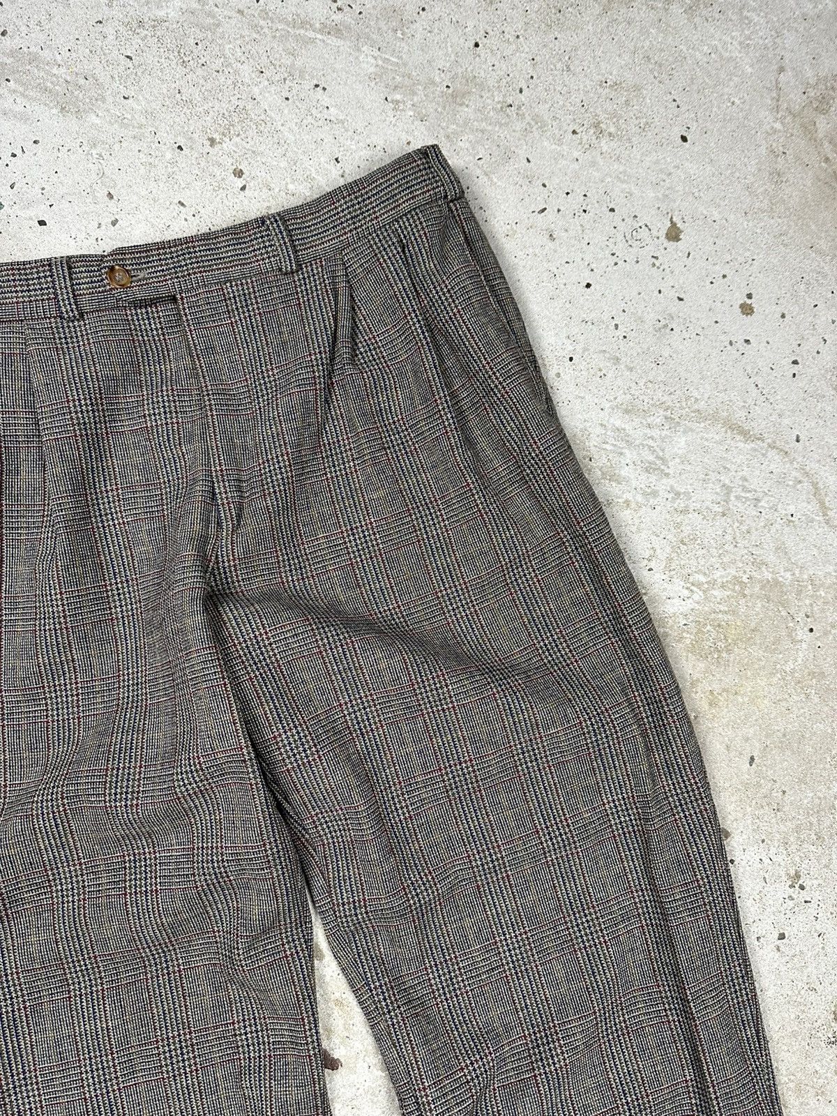Burberry × Vintage Vintage 80/90s Burberry’s Tartan Nova Check Baggy Pants Size US 34 / EU 50 - 6 Thumbnail