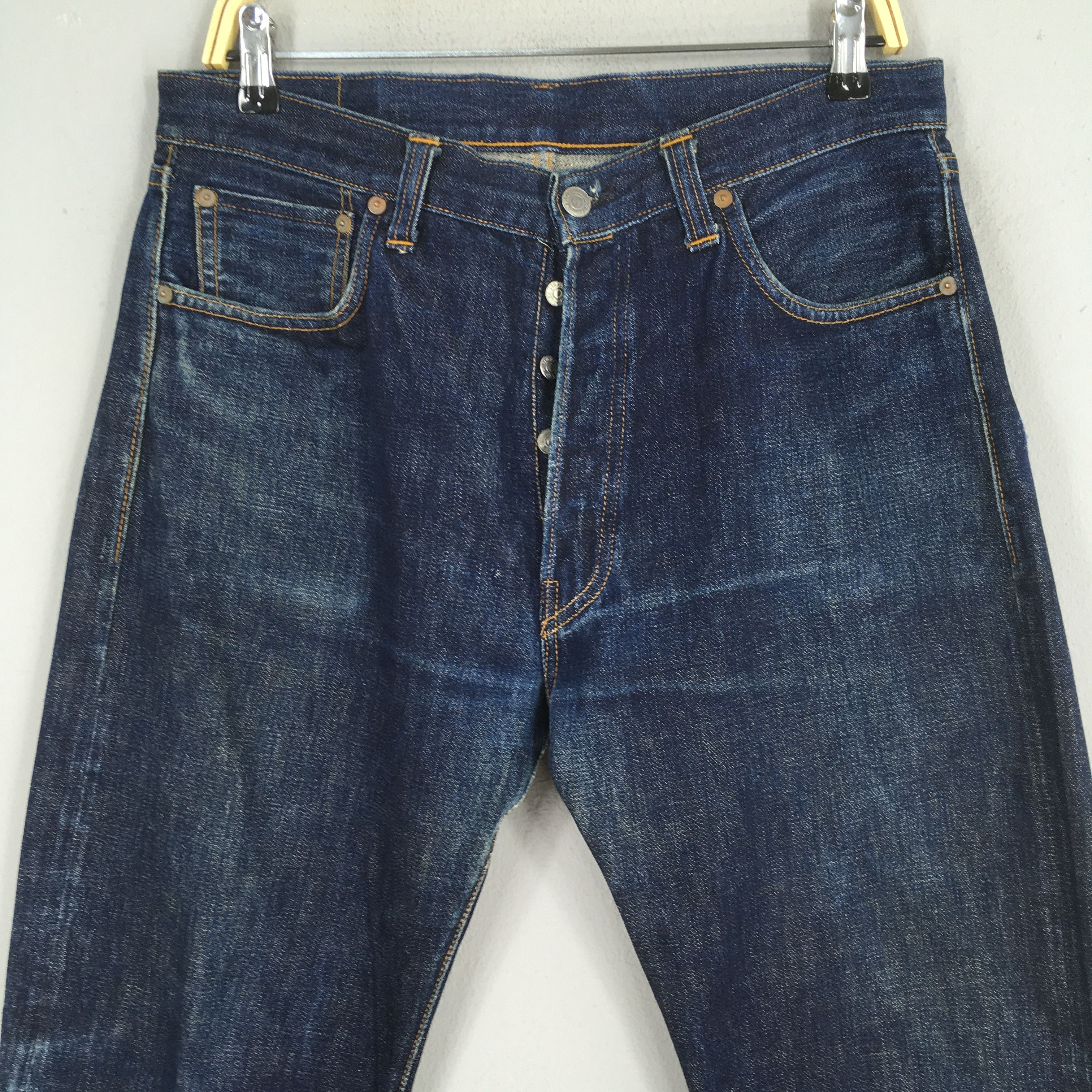Levi's ize 34x29.5 Vintage 90s Levi's 501XX Big E Jeans S1352 Size US 34 / EU 50 - 2 Thumbnail