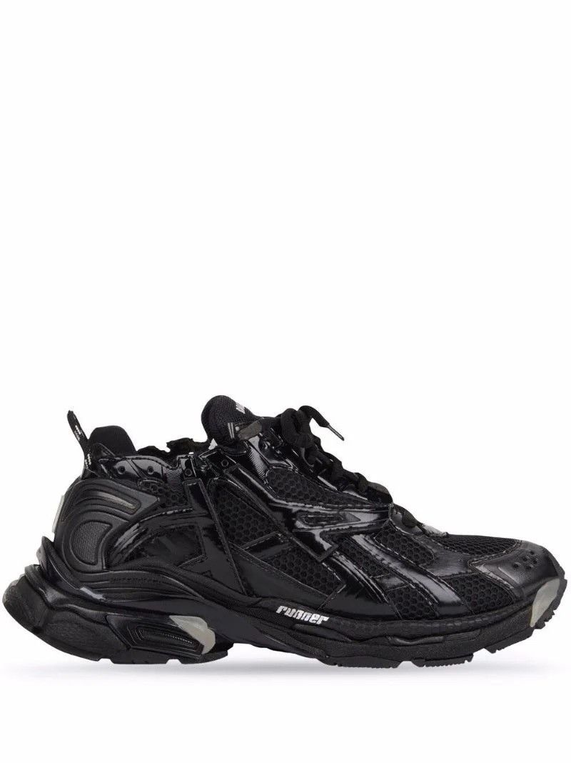 image of Balenciaga Track Runner Black Shoes, Men's (Size 12)