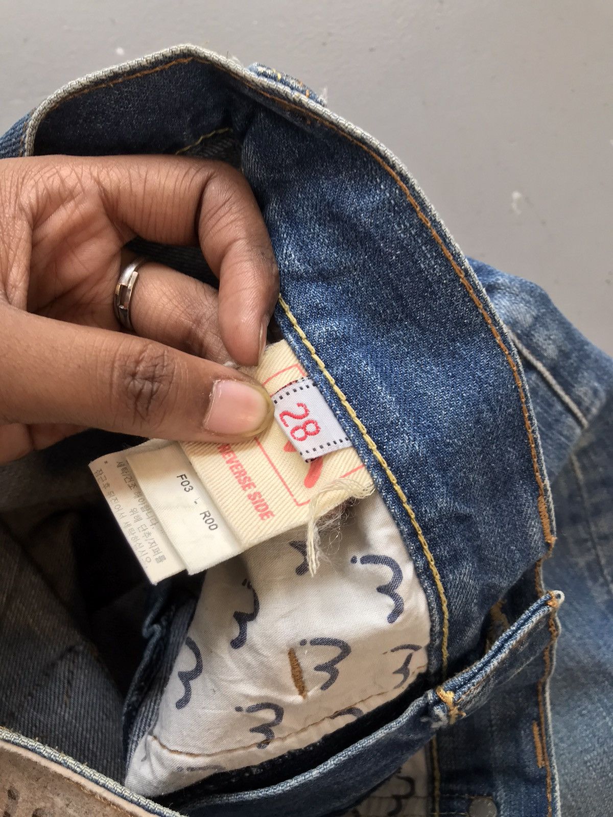 Japanese Brand × Vintage Vintage Evisu inspired engineer denim pant Size US 29 - 7 Thumbnail