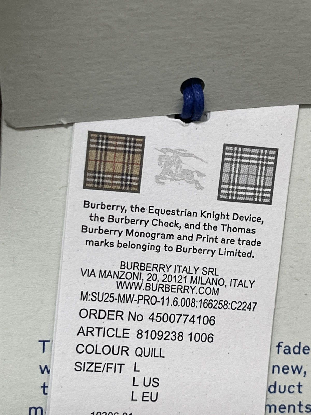 Burberry Burberry Twill Crest Overshirt Sz L Size US L / EU 52-54 / 3 - 5 Thumbnail