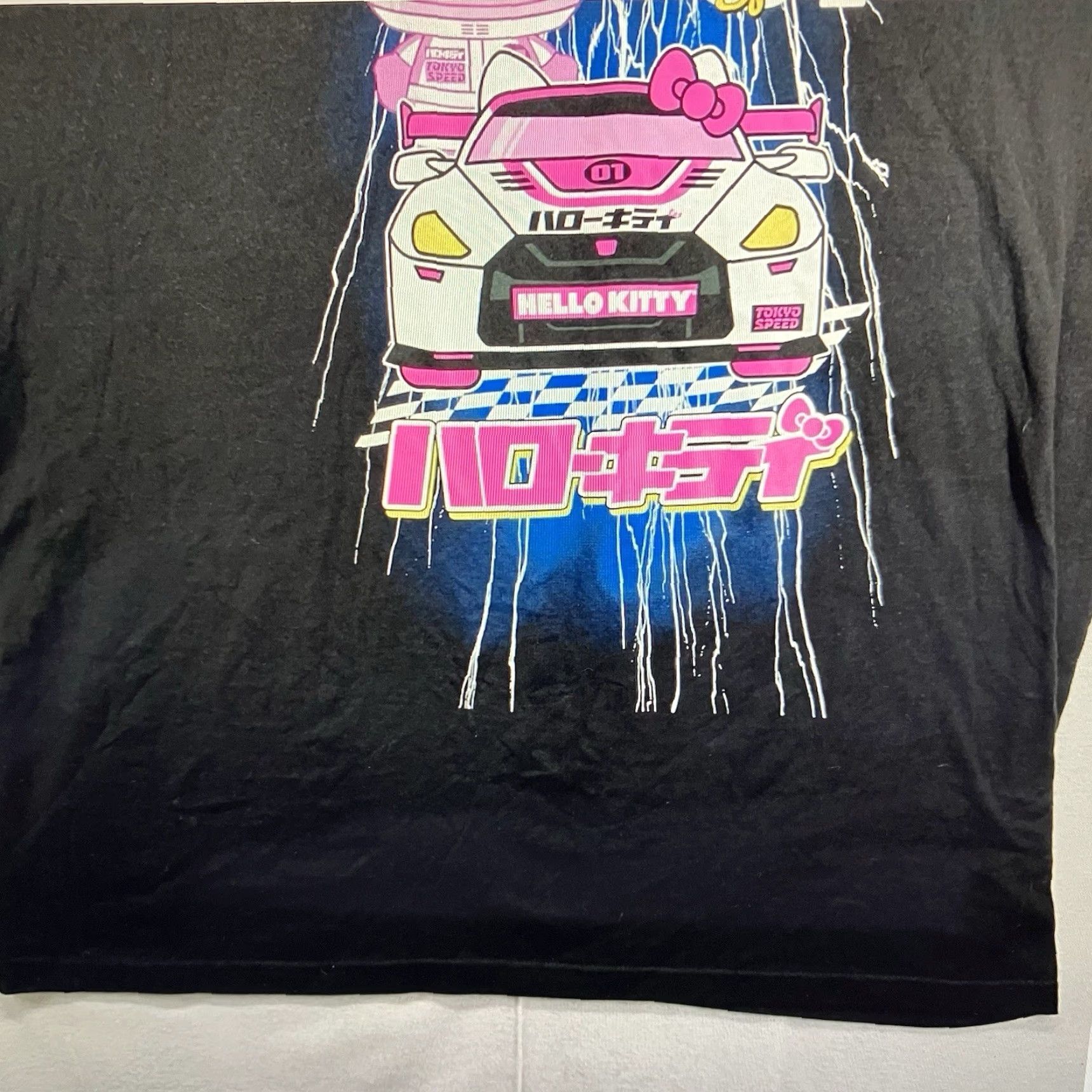 Vintage VINTAGE Sanrio Hello Kitty T-Shirt Unisex Adults 2XL Black Graphic Print Speed Racer 2020s Size US XXL / EU 58 / 5 - 5 Thumbnail