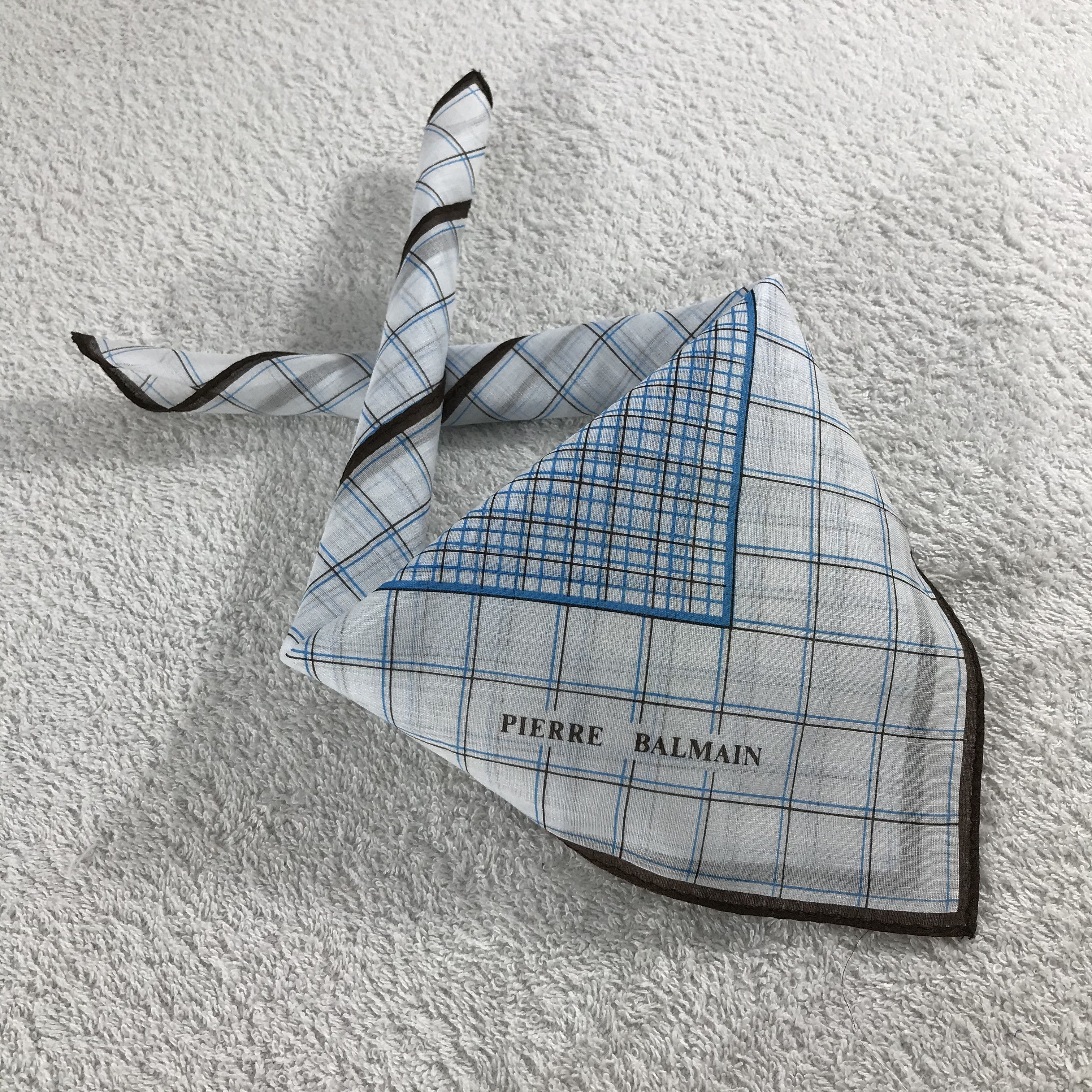 Pierre Balmain × Vintage Pierre Balmain Bandana / Handkerchief / Neckerchief - S125 Size ONE SIZE - 4 Thumbnail