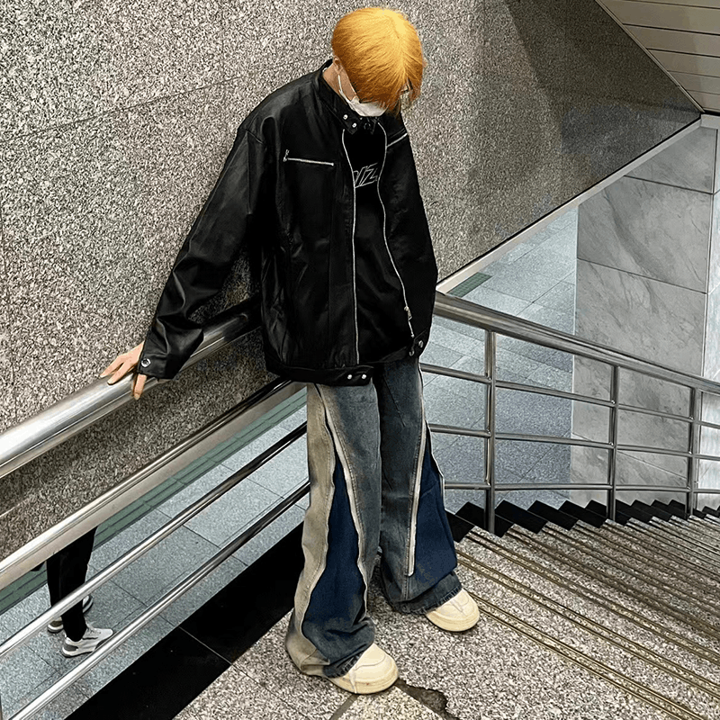 Japanese Brand × Vintage Loose high street wide leg jeans men's straight leg pants Size US 32 / EU 48 - 3 Thumbnail