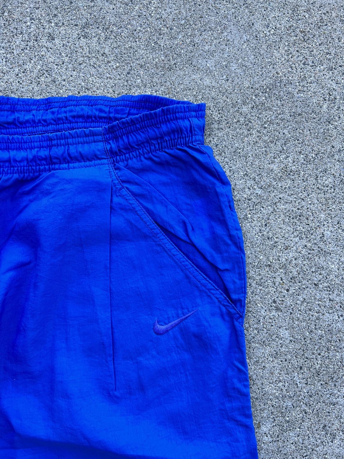 Nike × Vintage Vintage 1990s Nike Blue Windbreaker Zip Track Pants Size L Size US 36 / EU 52 - 4 Thumbnail