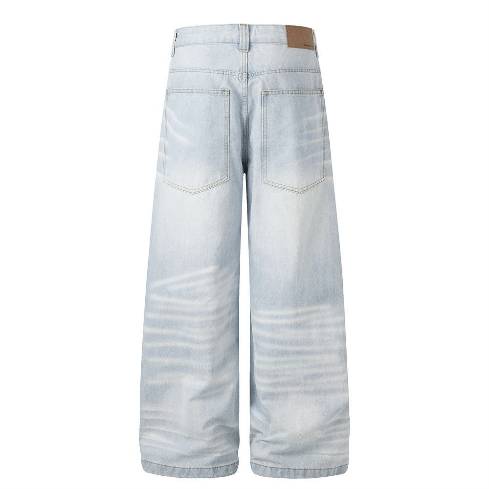 Vintage Men's Light-Wash Vibe Wide-Leg Jeans Size US 32 / EU 48 - 2 Thumbnail