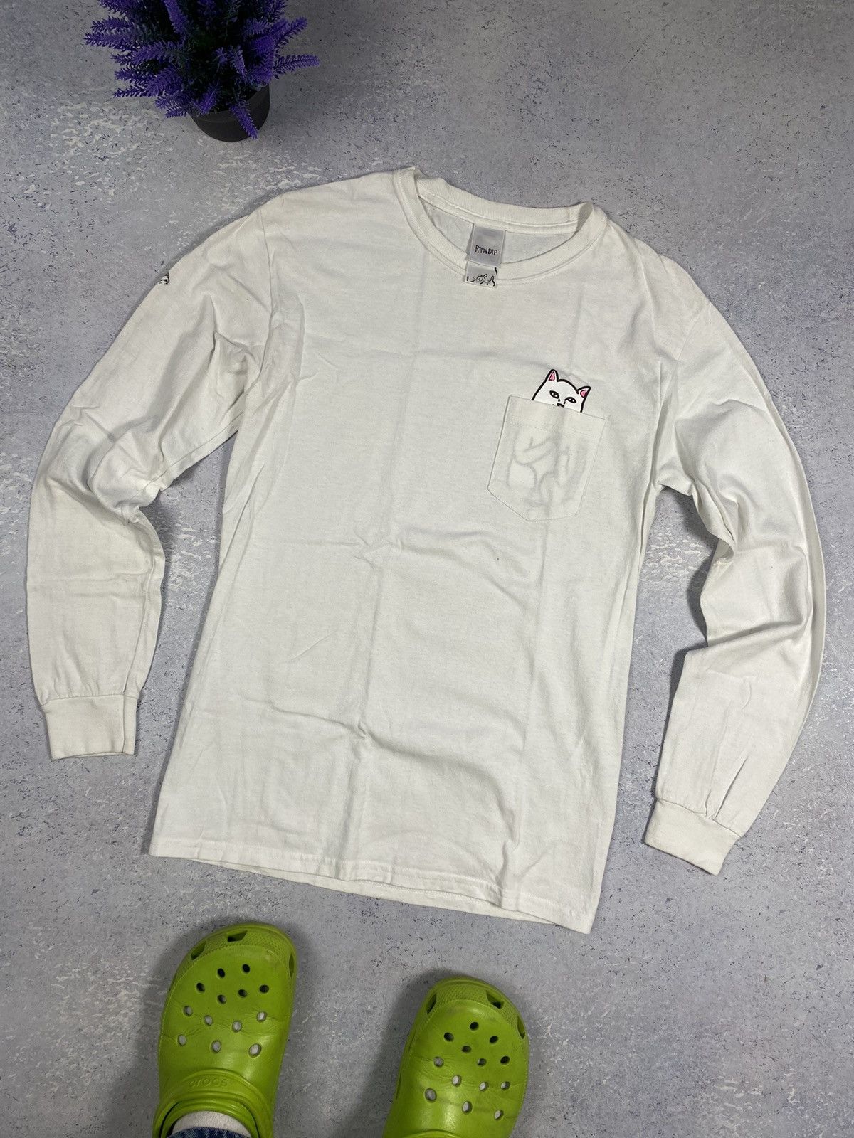 RIPNDIP Rip n Dip Men’s White T-shirt With Mini Logo Size Small Size US S / EU 44-46 / 1 - 3 Thumbnail