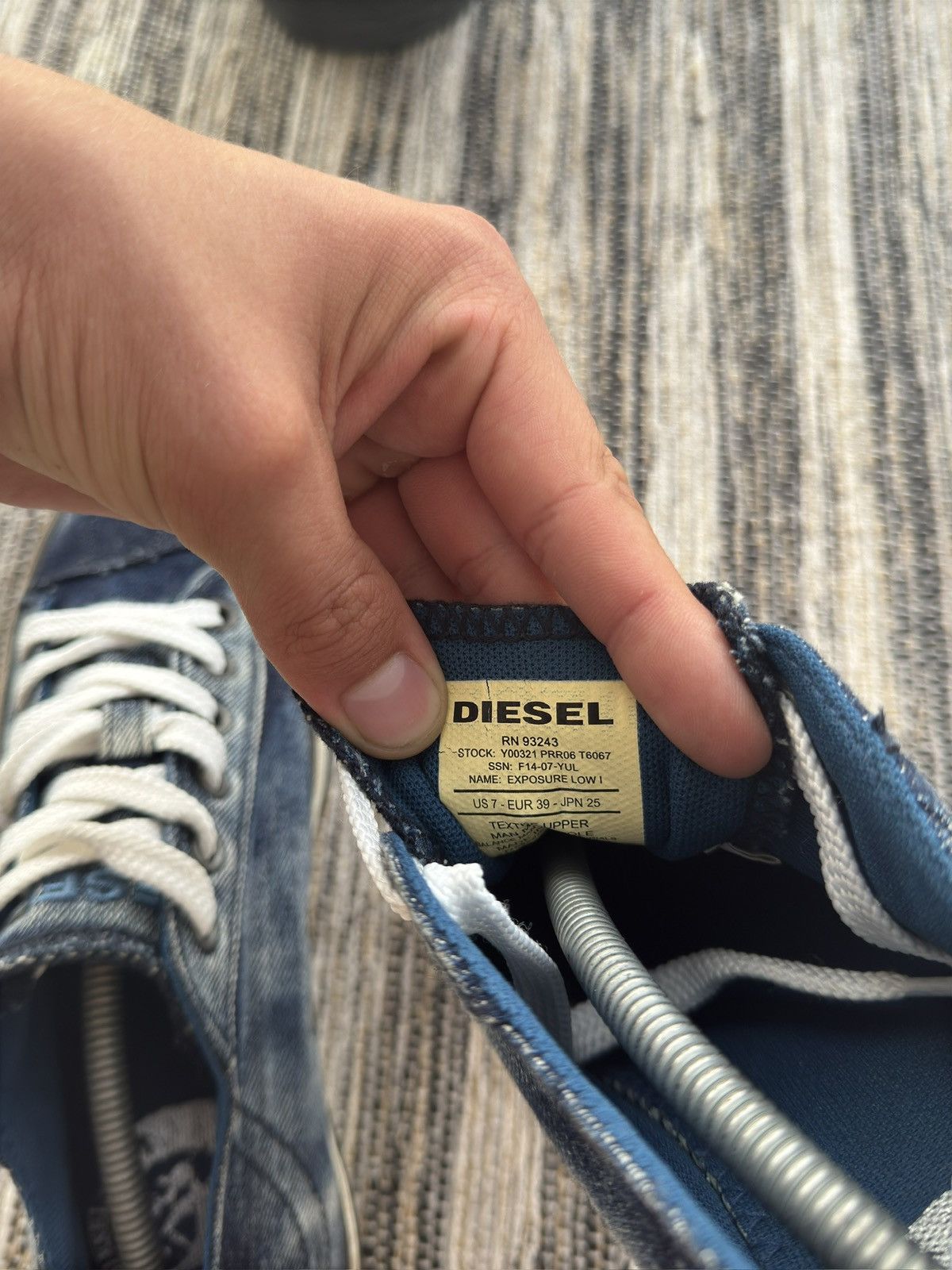 Diesel Vintage Diesel Y2K denim jeans sneakers shoes Size US 6 / EU 39 - 11 Thumbnail