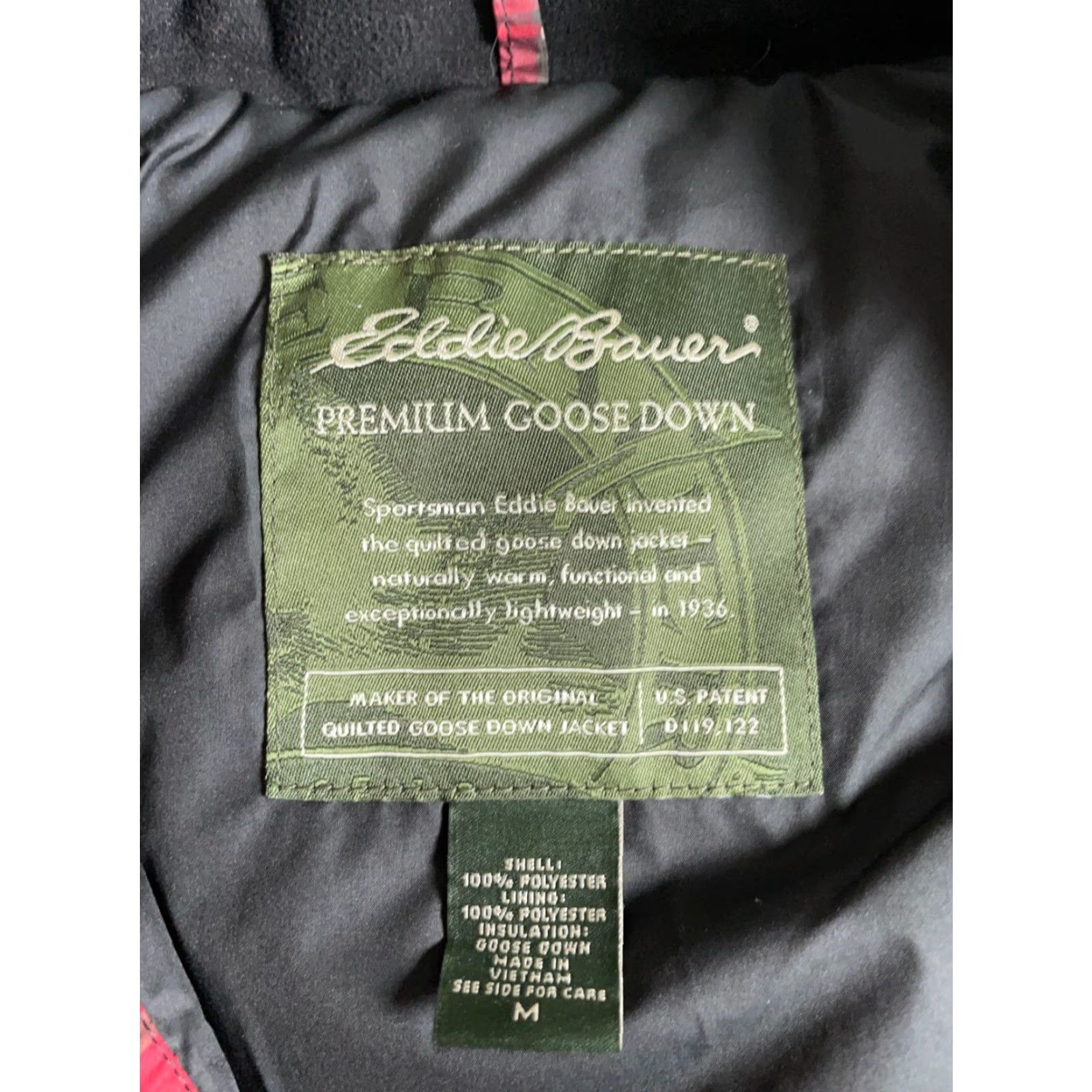 Eddie Bauer Eddie Bauer Vest Puffer Jacket Women's Medium Red Shadow Plaid Full Zip Down Insulated Casual All Seasons Size M / US 6-8 / IT 42-44 - 3 Thumbnail
