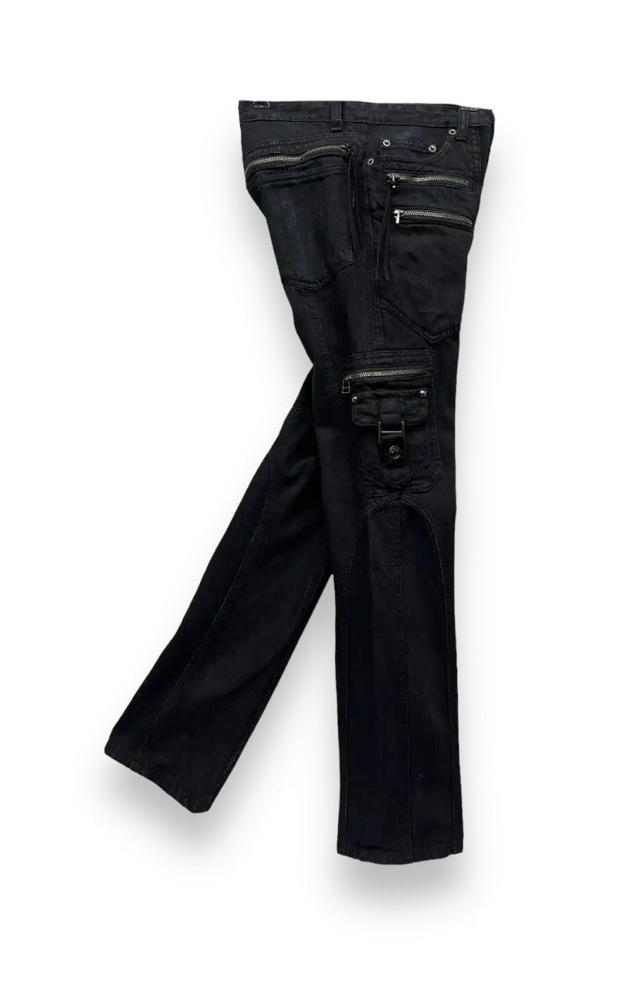 Seditionaries 🔥BERNINGS SHO Punk Bondage Multi Zipper Pocket Denim Cargo Size US 29 - 10 Thumbnail