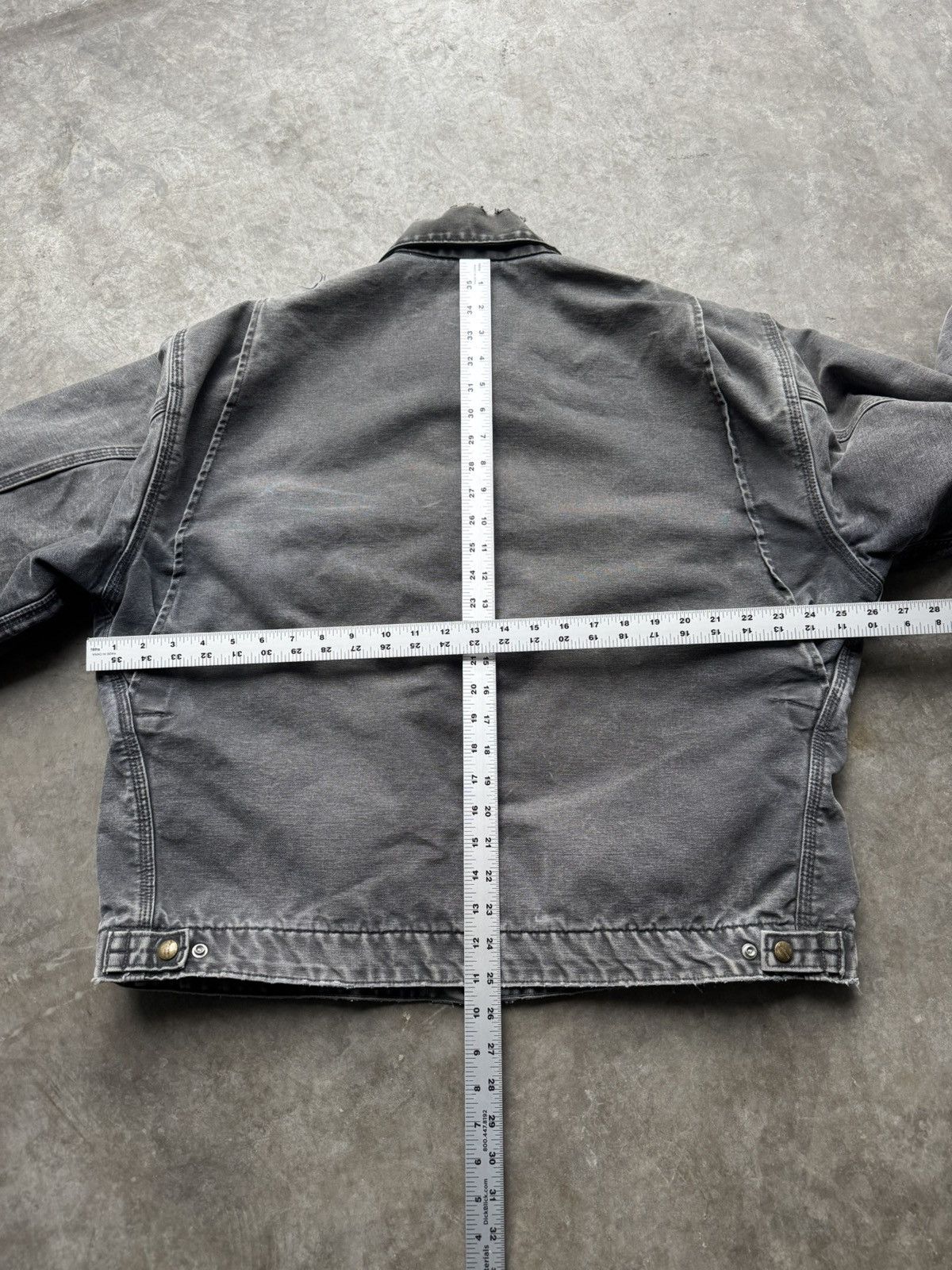 Carhartt Carhartt Faded Grey Detroit Jacket J97 PTL Workwear Jacket Size US XL / EU 56 / 4 - 5 Thumbnail