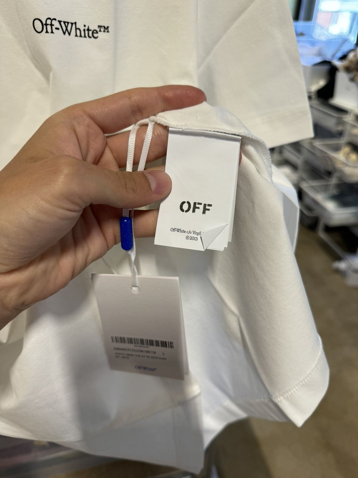 Off-White Off-White Scratch Arrow T-Shirt NEW 550$ Size US XXL / EU 58 / 5 - 4 Thumbnail