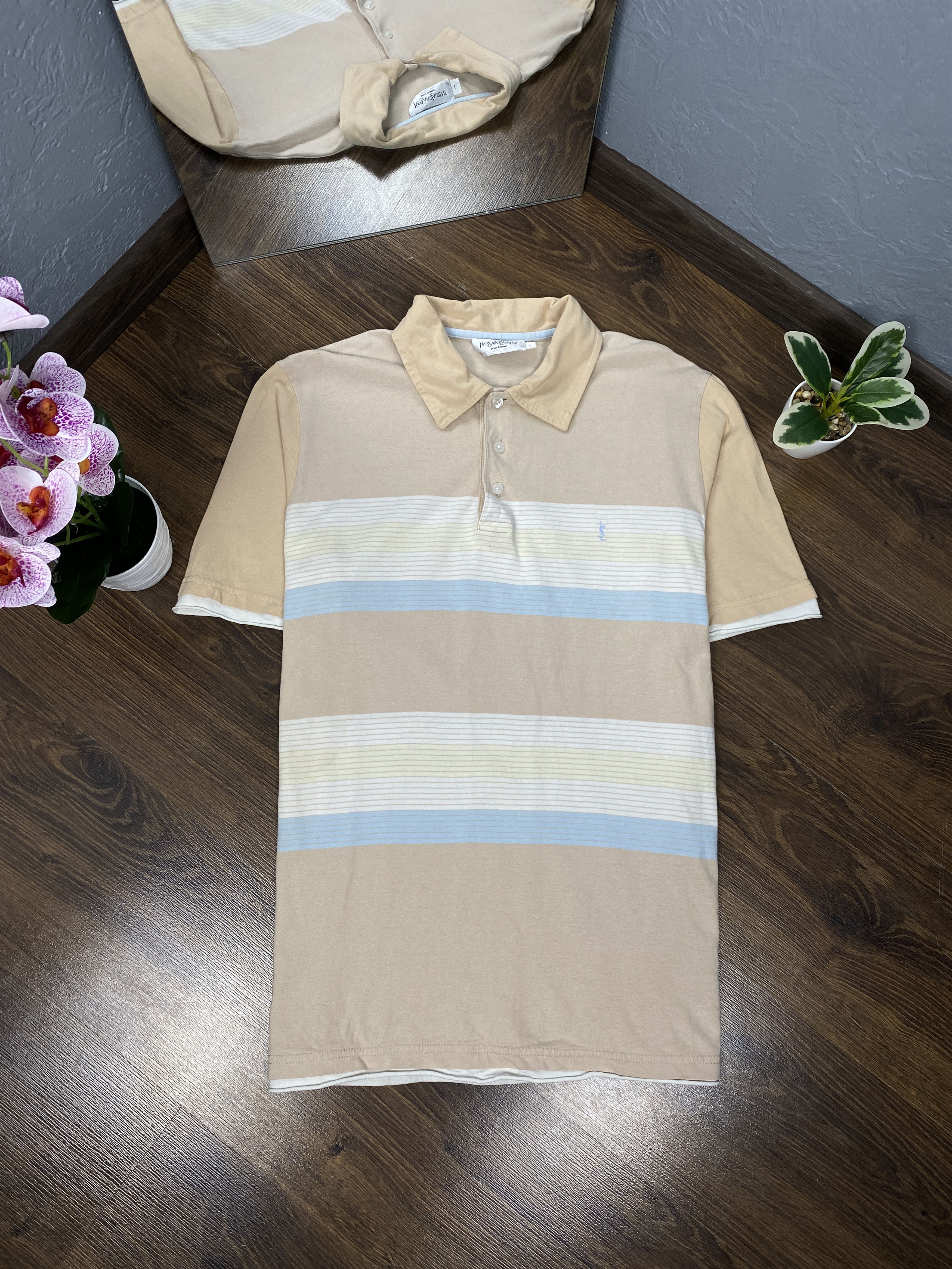 Yves Saint Laurent Yves Saint Laurent vintage polo shirt ysl Size US L / EU 52-54 / 3 - 2 Thumbnail