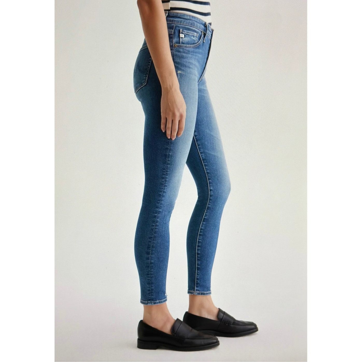 Other AG-ED Denim Skinny Ankle HighRise Skinny Cloud Soft Denim 32 Size 32" / US 10 / IT 46 - 5 Thumbnail