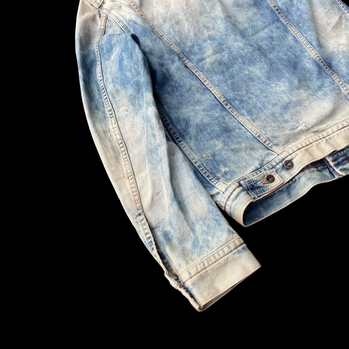 Diesel VINTAGE DIESEL LEATHER PILE BLANKET LINED DENIM JACKET Size US S / EU 44-46 / 1 - 8 Thumbnail