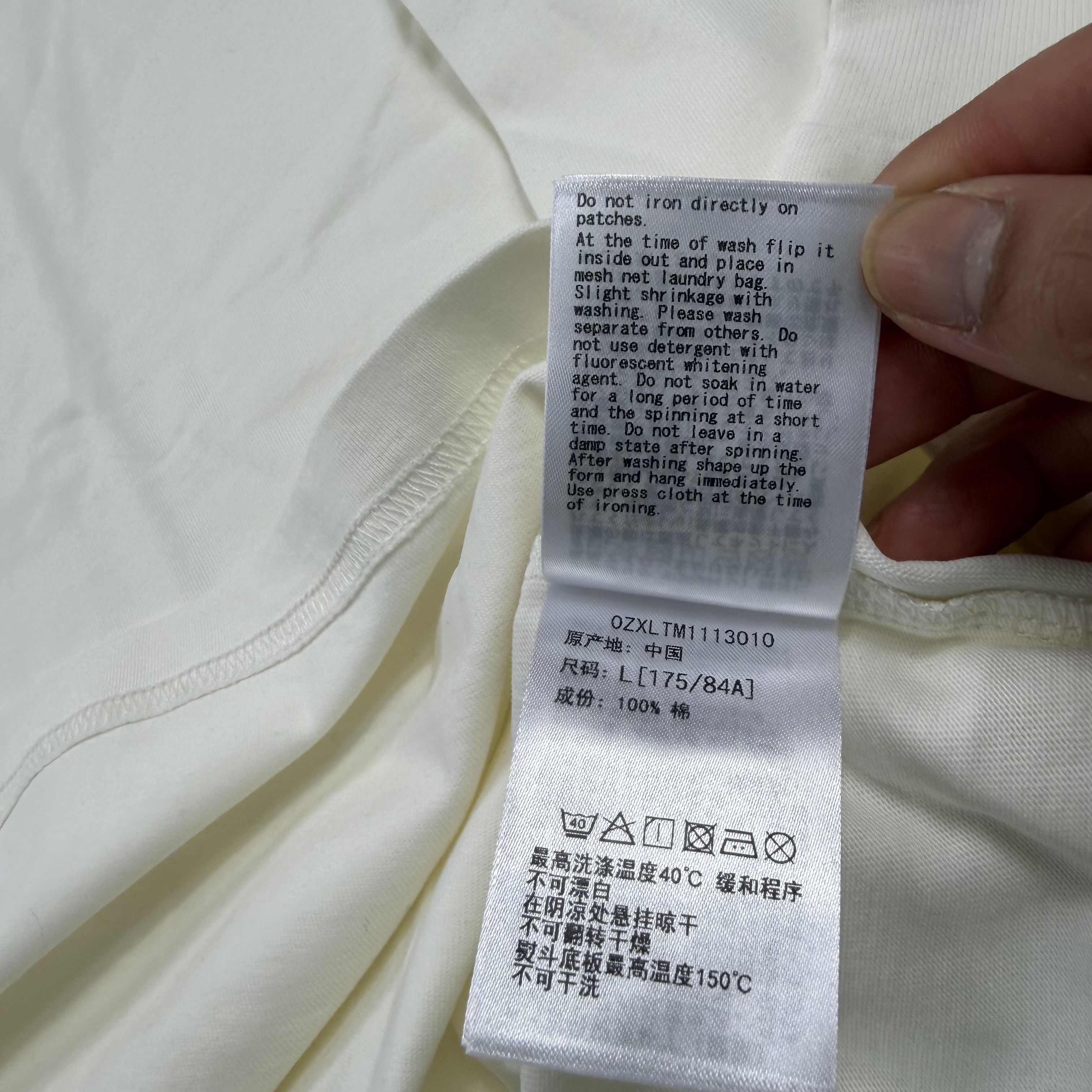 Bape A Bathing Ape BAPE Long Sleeve T-Shirt Cream Off-White Size US L / EU 52-54 / 3 - 9 Thumbnail