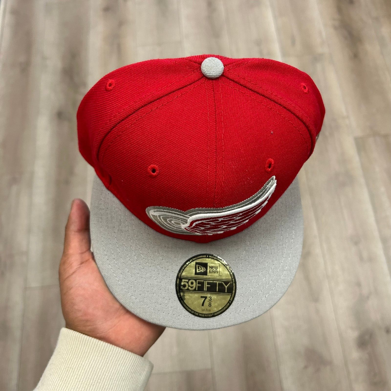 New Era New Era Detroit Red Wings 59FIFTY fitted hat cap size 7 3/8 Size ONE SIZE - 3 Thumbnail
