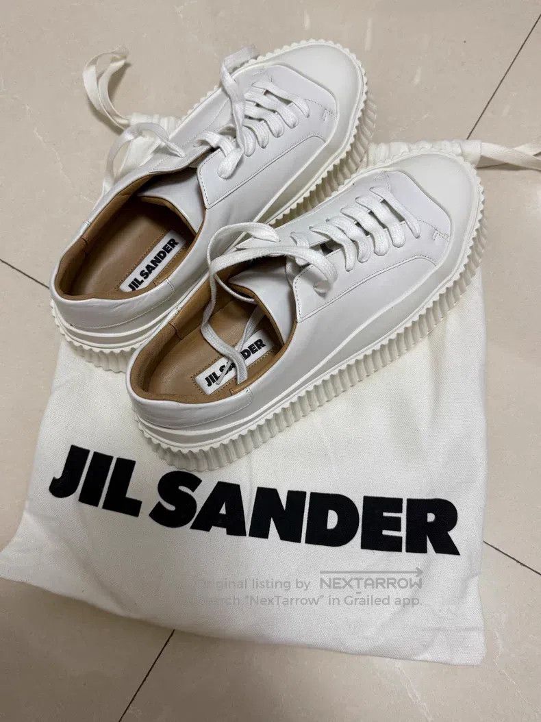 Jil Sander Jil Sander White Strappy Flats Size US 6.5 / IT 36.5 - 1 Thumbnail