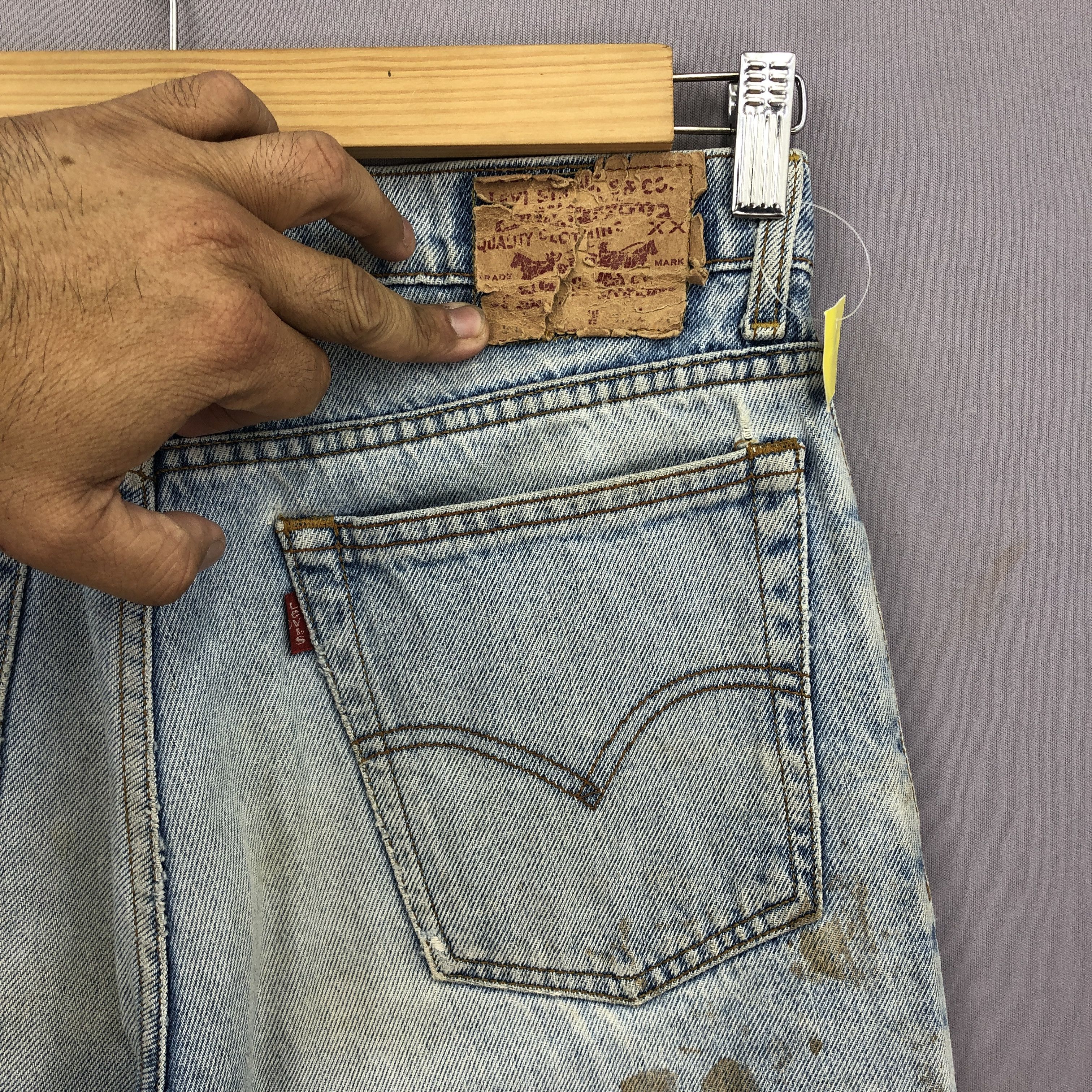 Levi's Vintage Levis Sun Faded Light Wash Jeans Denim BS45674 Size US 30 / EU 46 - 5 Thumbnail